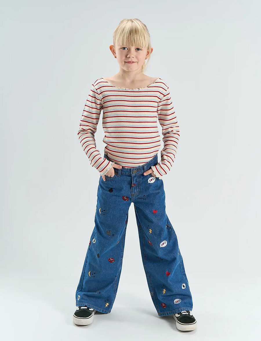 The New - TNYosie L_S Boatneck Rib Tee - långärmade bodies - multi colour - 0