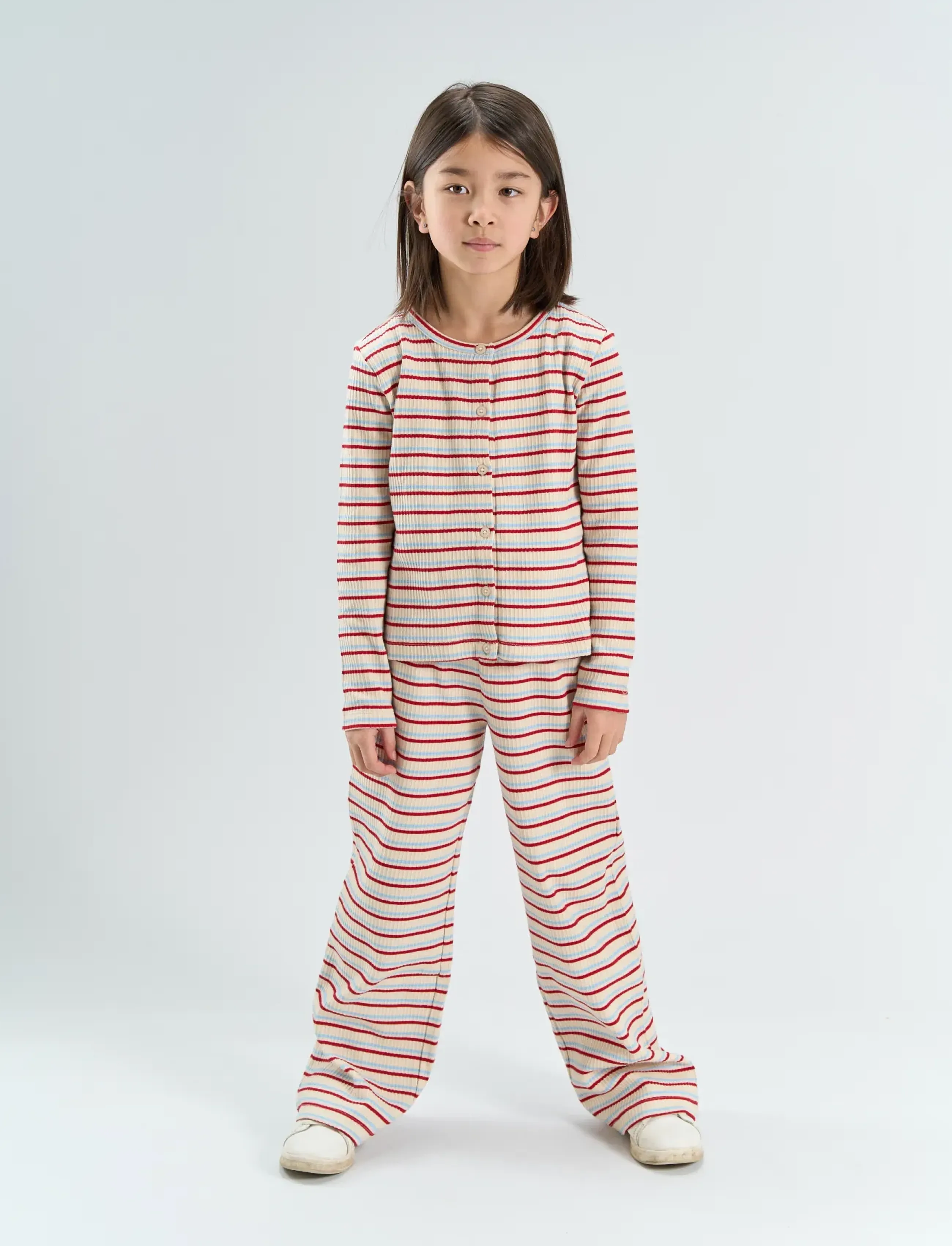 The New TNYosie Wide Rib Pants - Hosen - MULTI COLOUR / cream