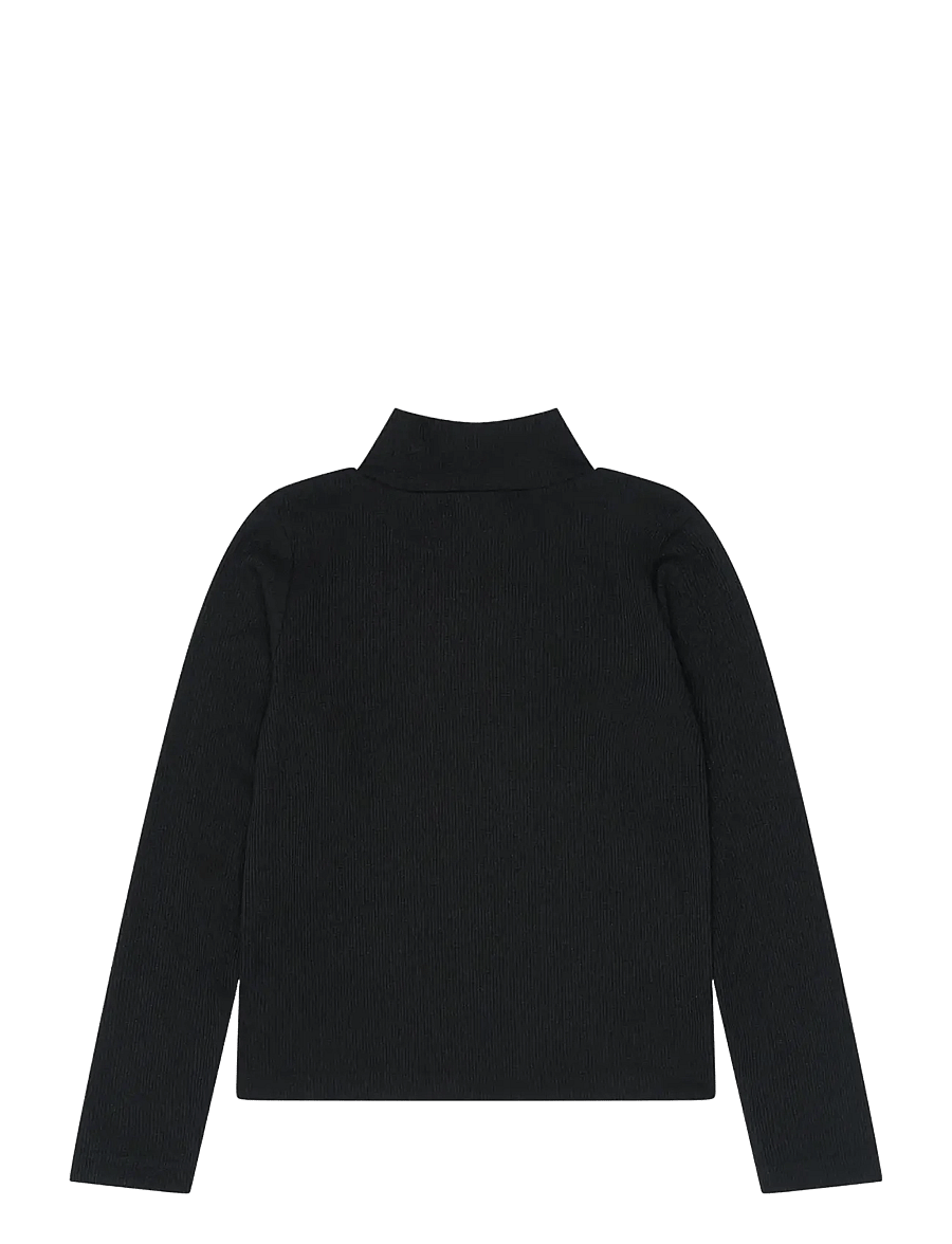 The New - TNYvette L_S Rib Top - pikkade varrukatega t-särgid - black beauty - 2