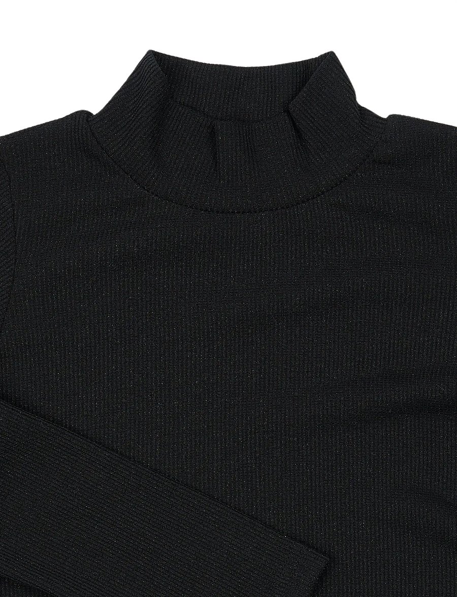 The New - TNYvette L_S Rib Top - langärmelig - black beauty - 2