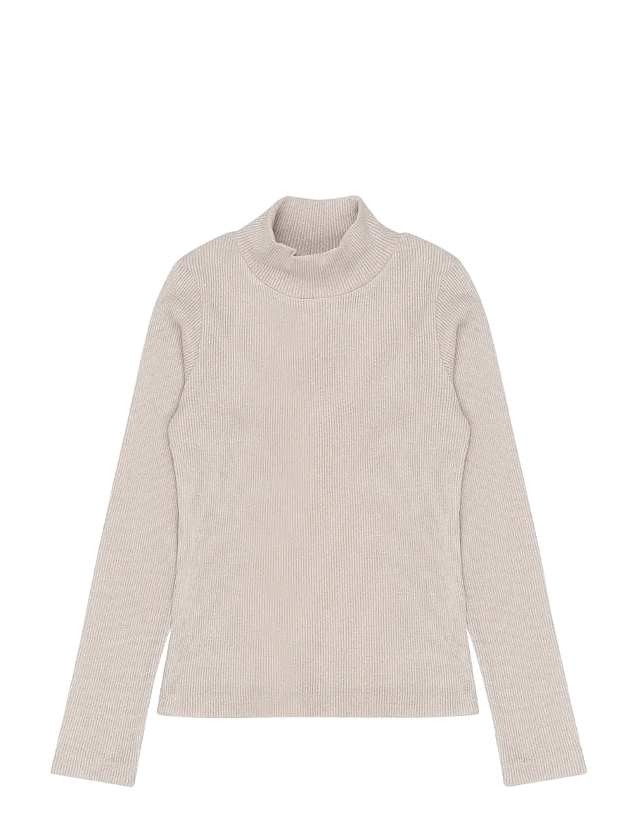 The New - TNYvette L_S Rib Top - langärmelig - gardenia - 1