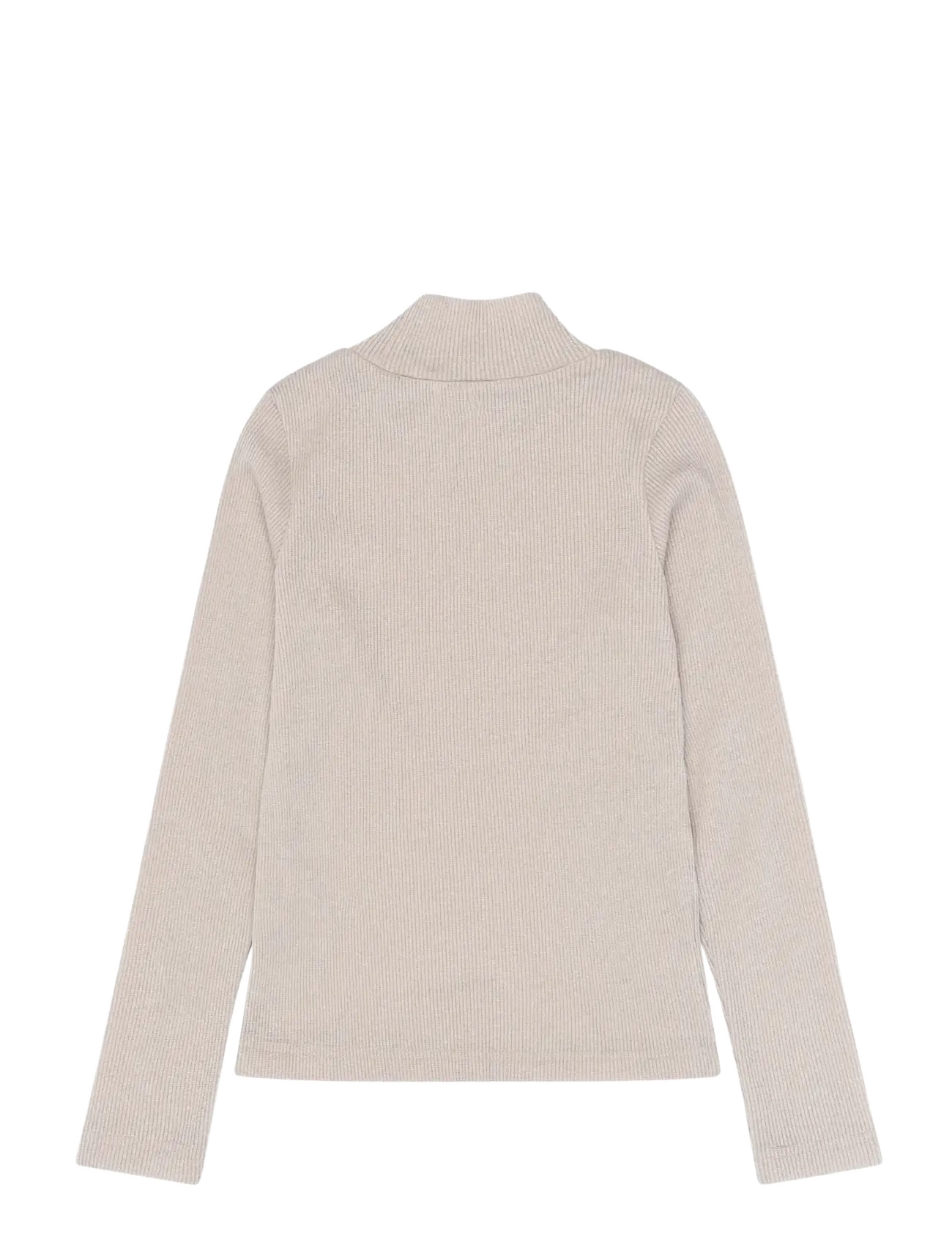 The New - TNYvette L_S Rib Top - pikkade varrukatega t-särgid - gardenia - 2
