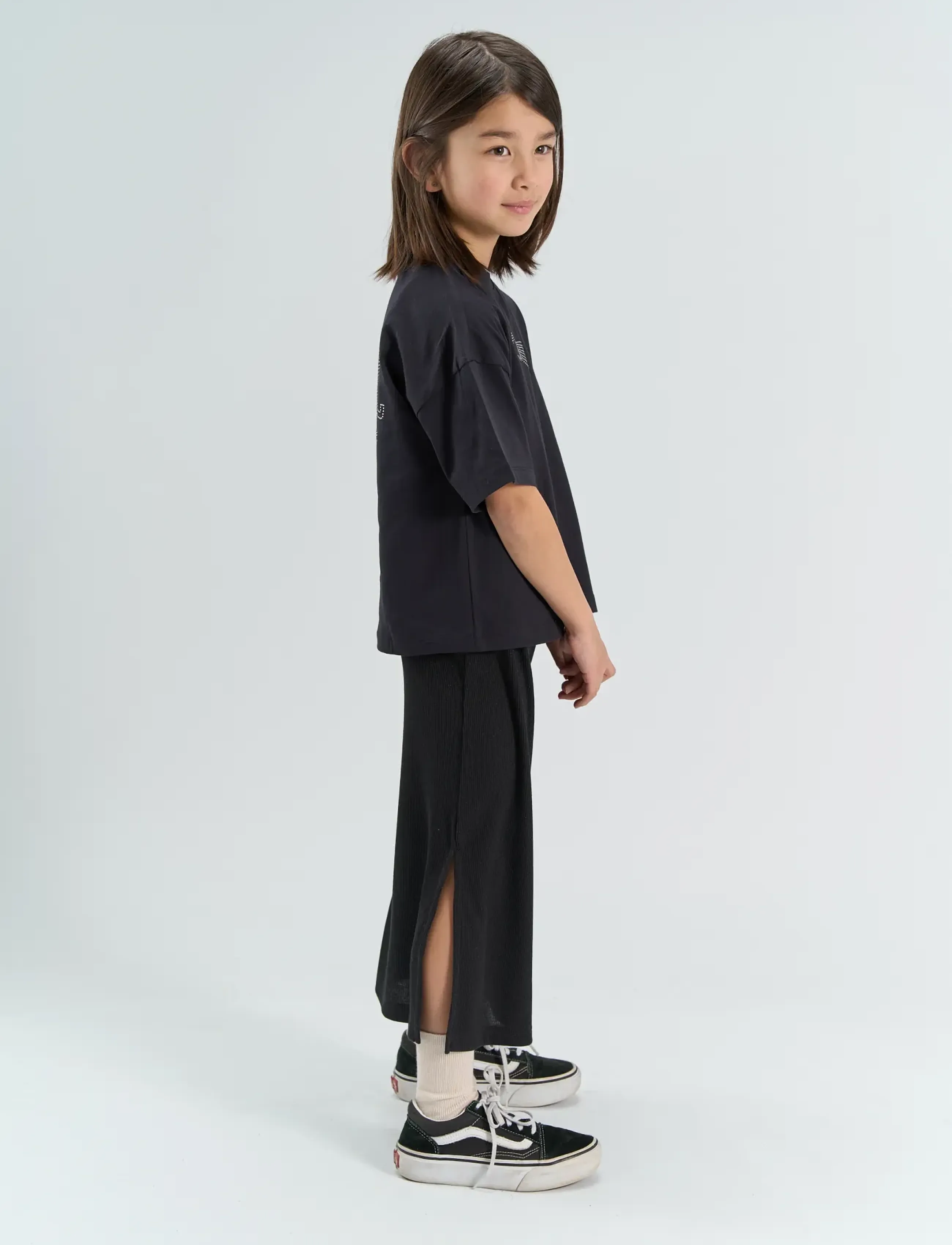 The New - TNYvette Long Glitter Skirt - maxi skirts - black beauty - 4