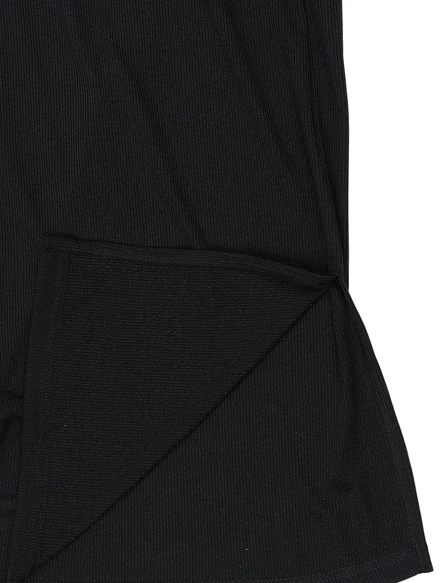 The New - TNYvette Long Glitter Skirt - maksiseelikud - black beauty - 5