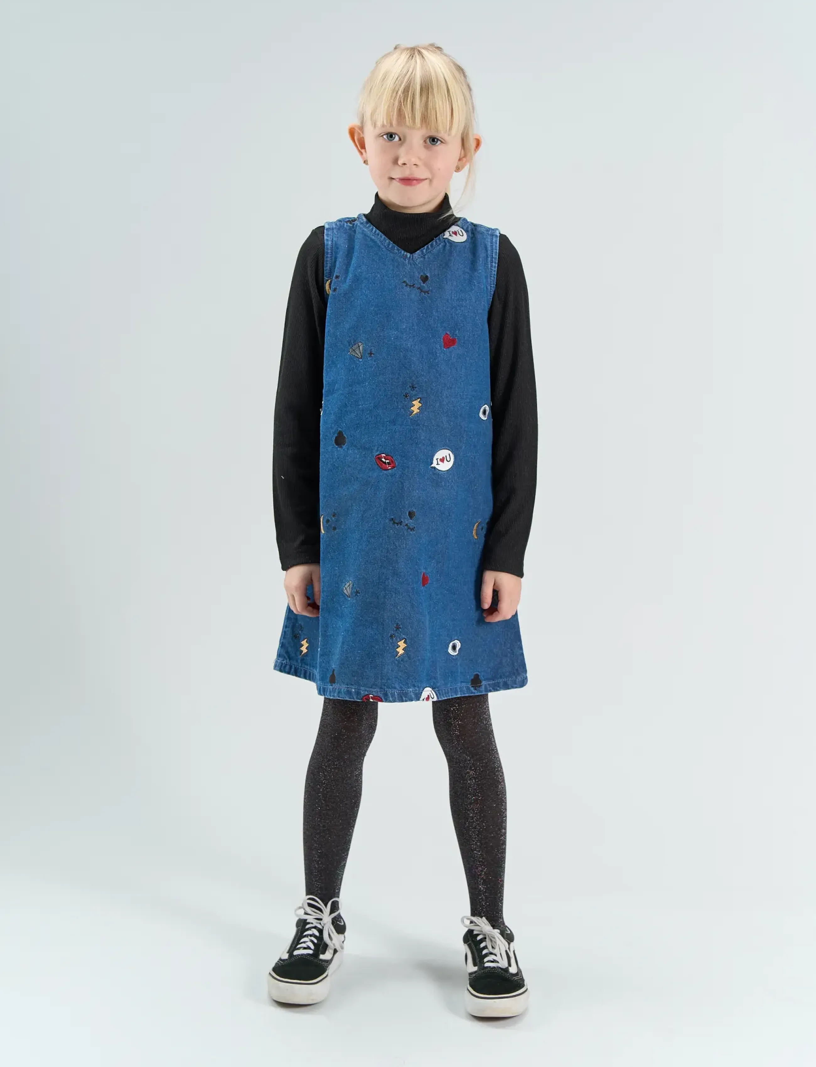 The New TNYamila S_L Denim Dress - Ärmlösa vardagsklänningar - MEDIUM BLUE DENIM / blue