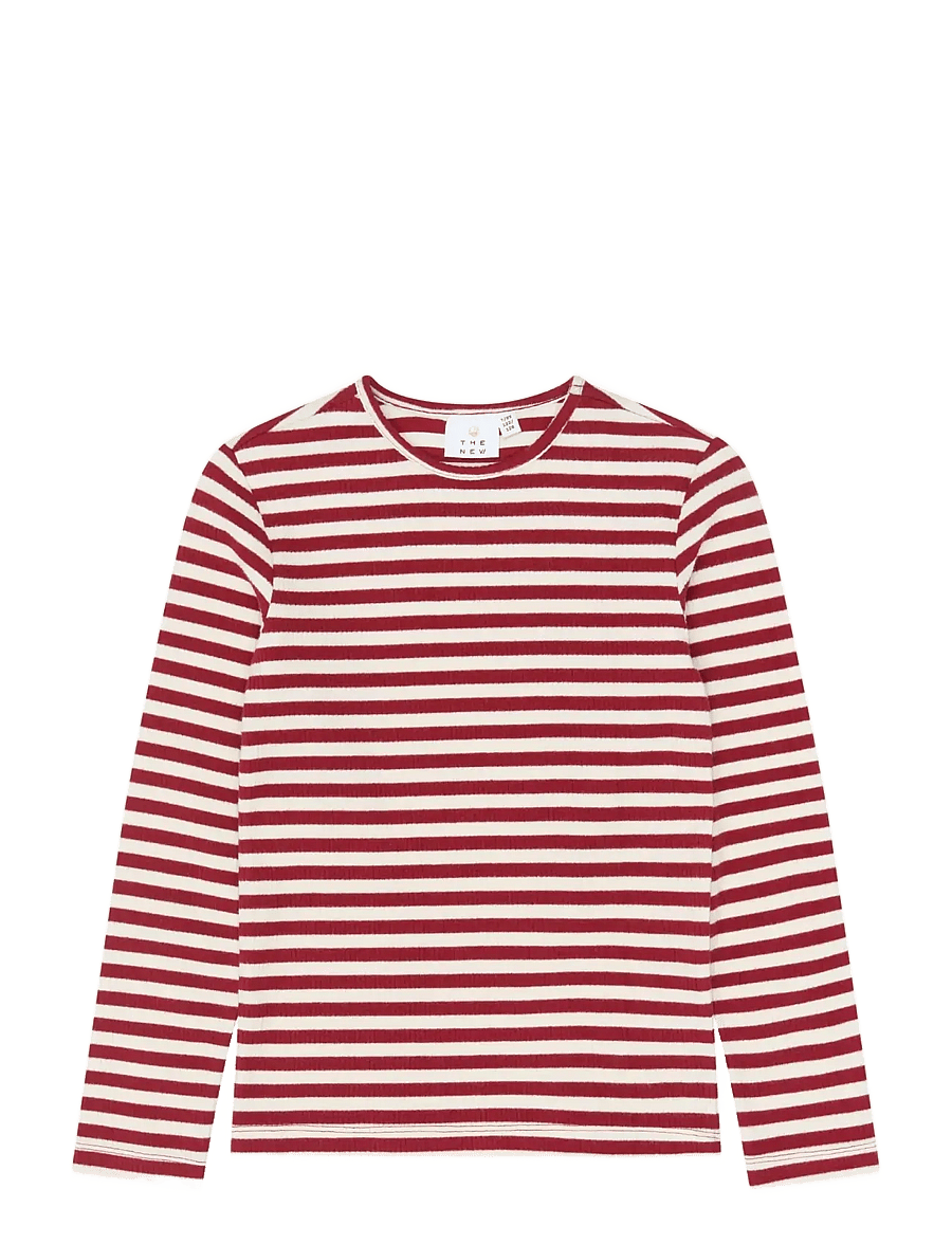 The New - TNMoore L_S Rib Tee - pikkade varrukatega t-särgid - rio red striped tn - 1