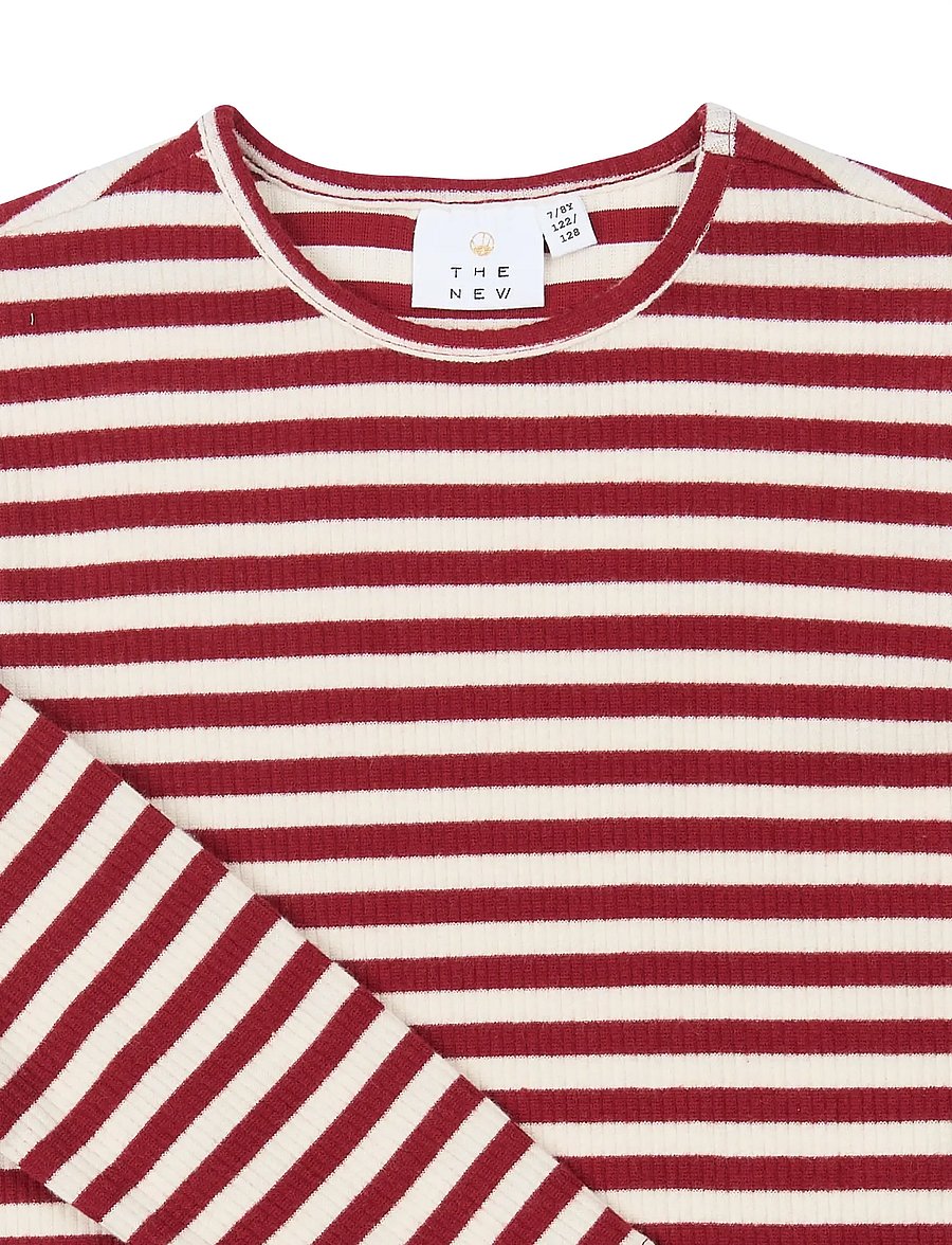 The New - TNMoore L_S Rib Tee - pikkade varrukatega t-särgid - rio red striped tn - 4