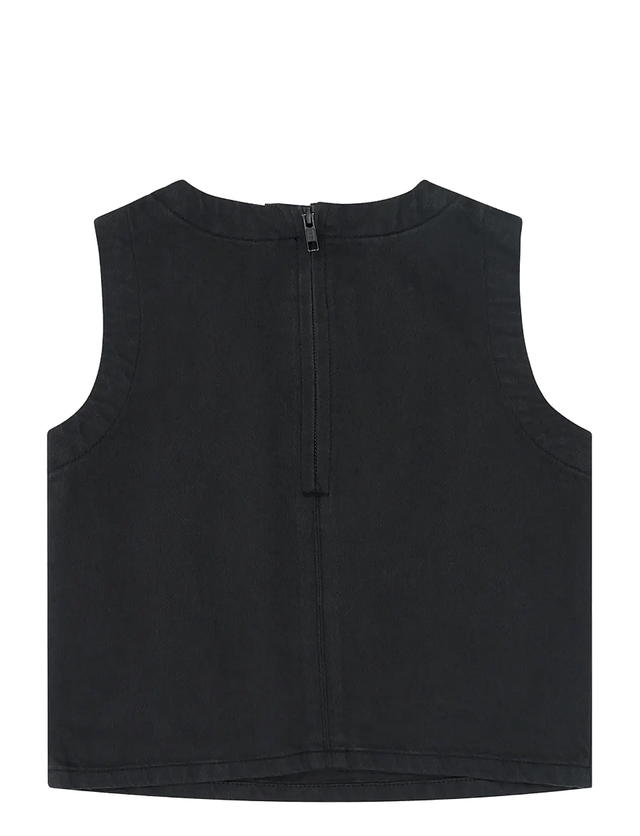 The New - TNYindi S_L Denim Top - tanktops - black denim - 1