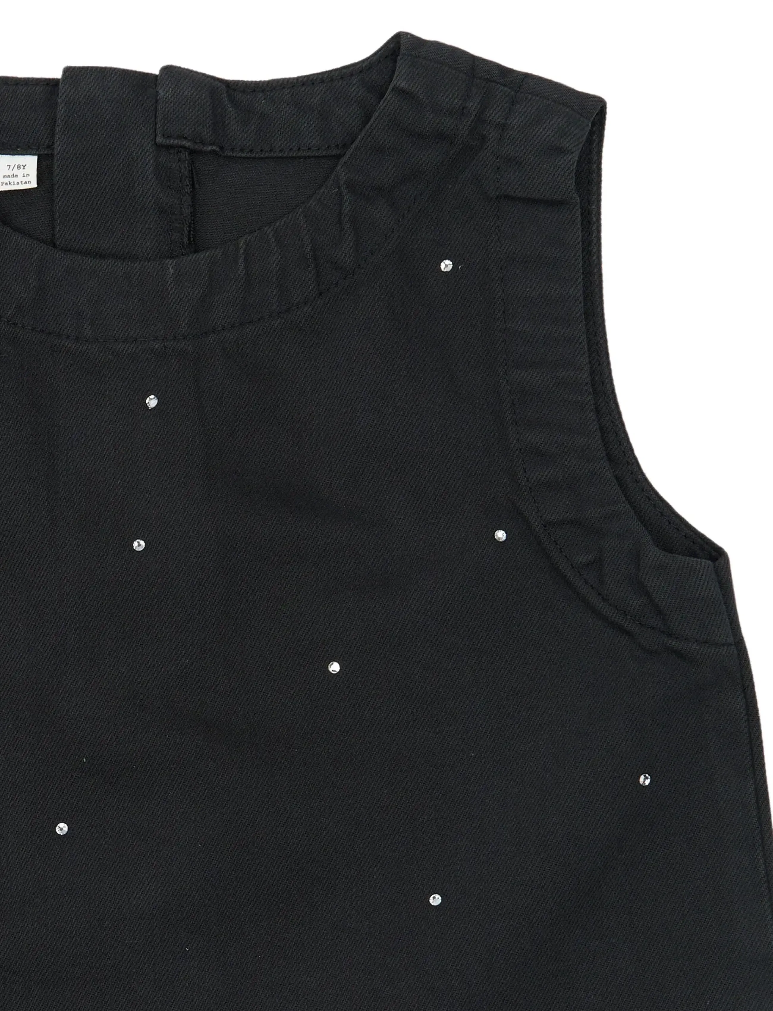 The New - TNYindi S_L Denim Top - tanktops - black denim - 2