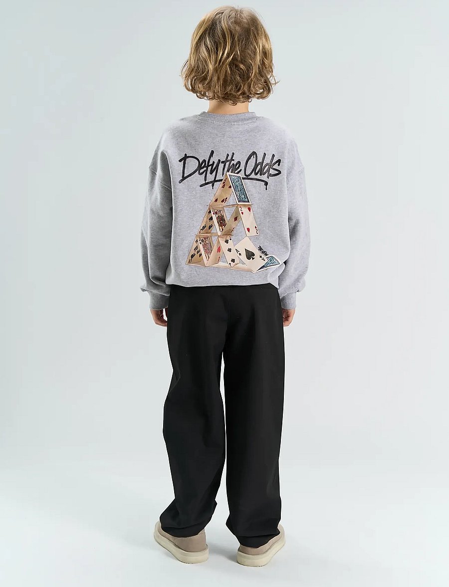 The New - TNYaw OS Melange Sweatshirt - dressipluusid - light grey melange - 4