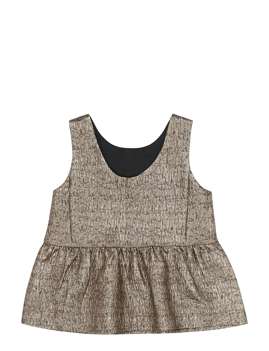 The New - TNYupa S_L Jacquard Top - blusen & tuniken - gold - 2