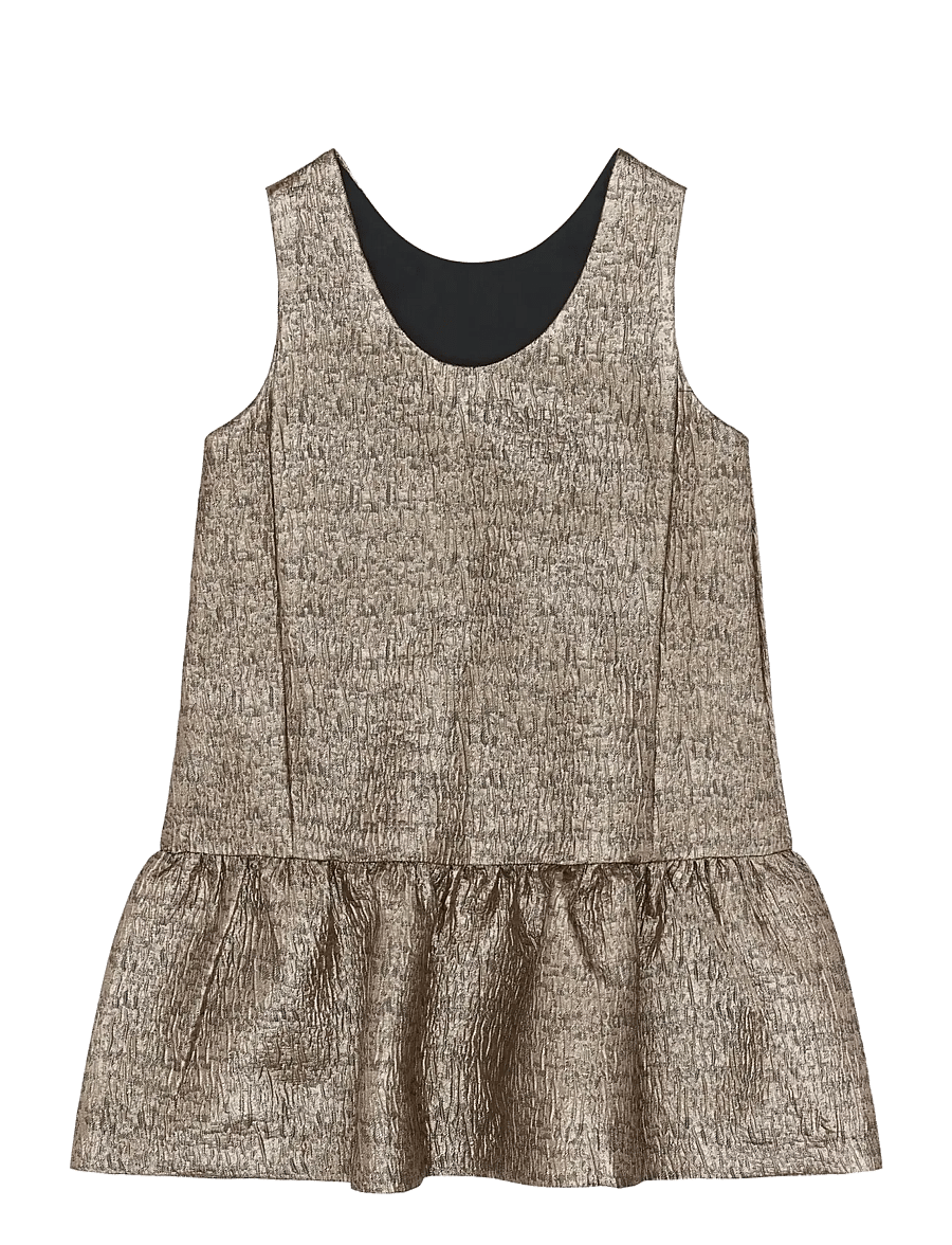 The New - TNYupa S_L Jacquard Dress - peokleidid - gold - 2