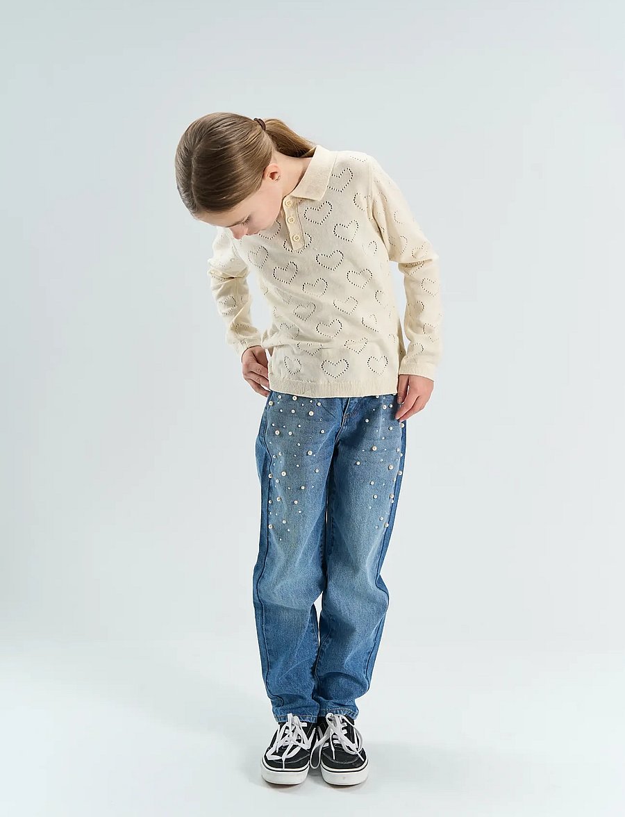 The New - TNYnes L_S Knit Polo - langärmelig poloshirt - gardenia - 0