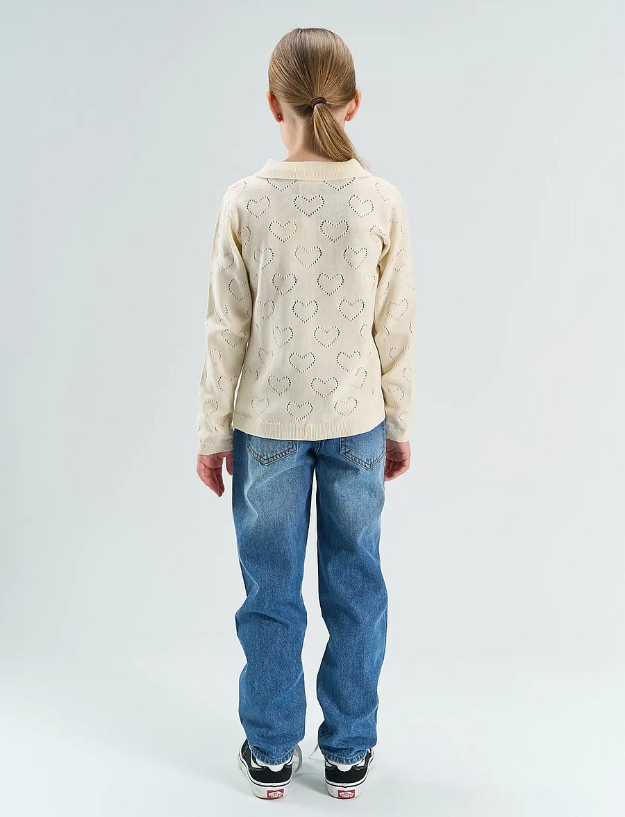 The New - TNYnes L_S Knit Polo - langärmelig poloshirt - gardenia - 3