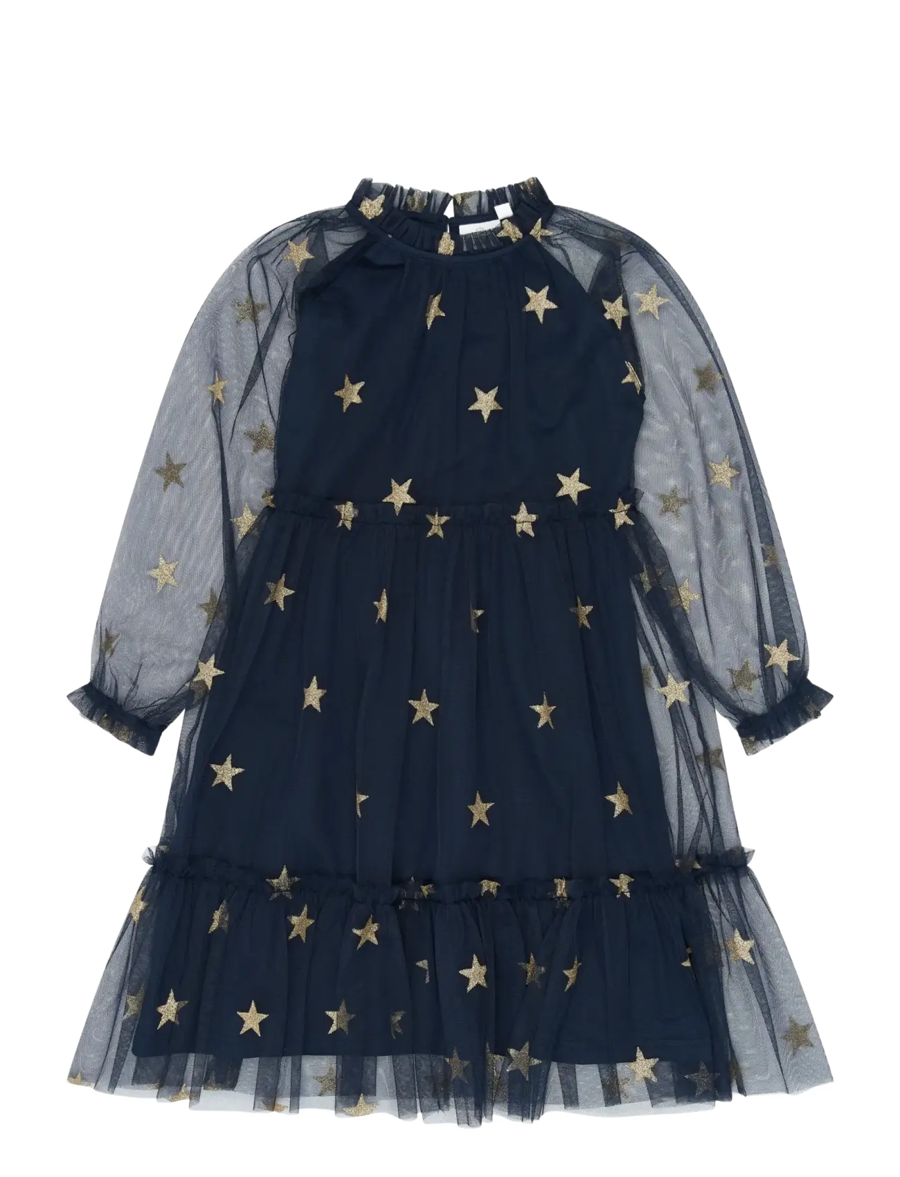 The New TNYudelle Mesh L_S Dress - Nach Größe einkaufen - NAVY BLAZER AOP / navy