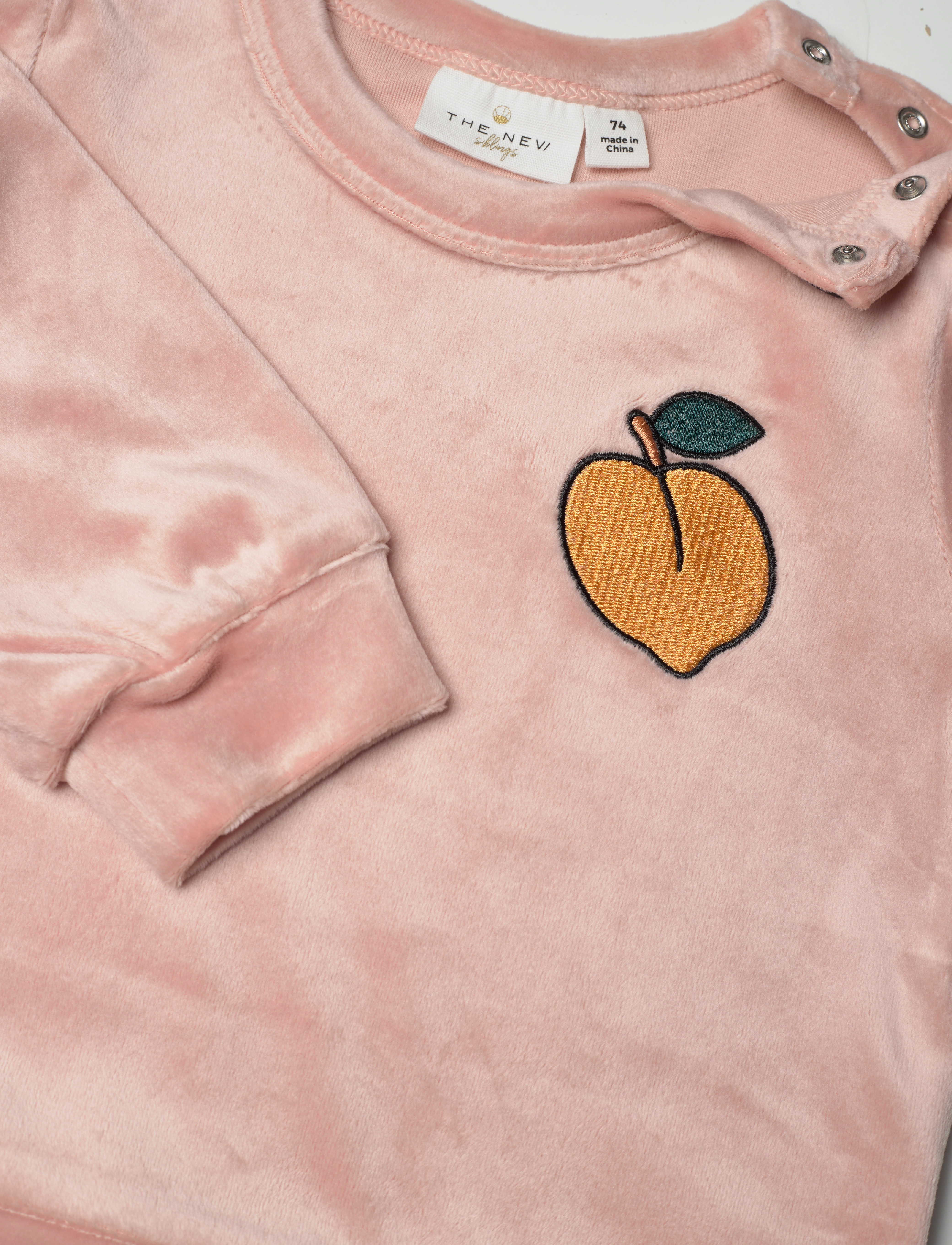 The New - TNSFLIMA VELOUR SWEATSHIRT - peach beige - 2