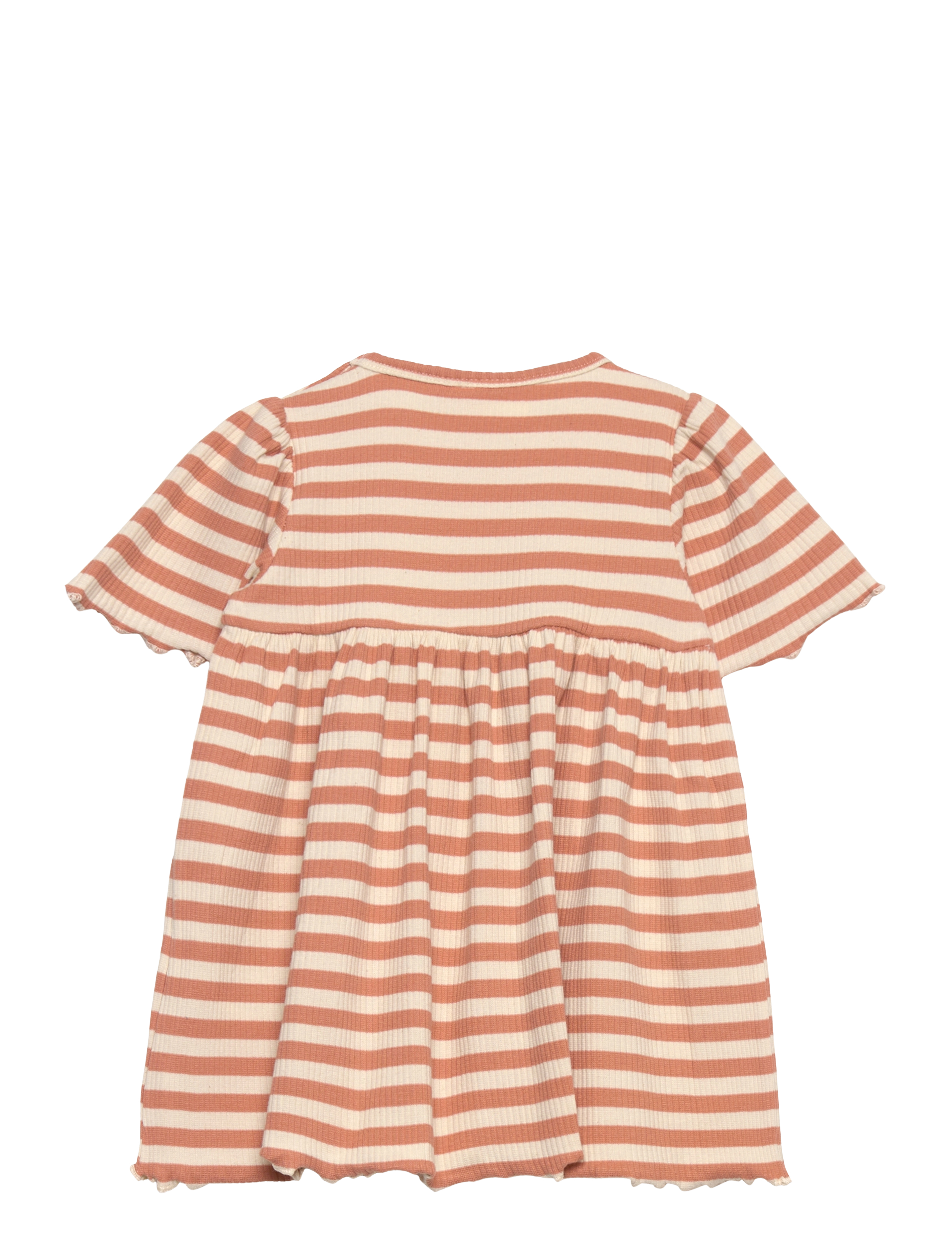 The New - TNSFRO RIB S_S DRESS - toasted nut - 1