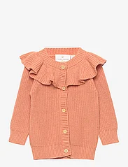 The New - TNSOLLY COLLAR KNIT CARDIGAN - cardigans - toasted nut - 0