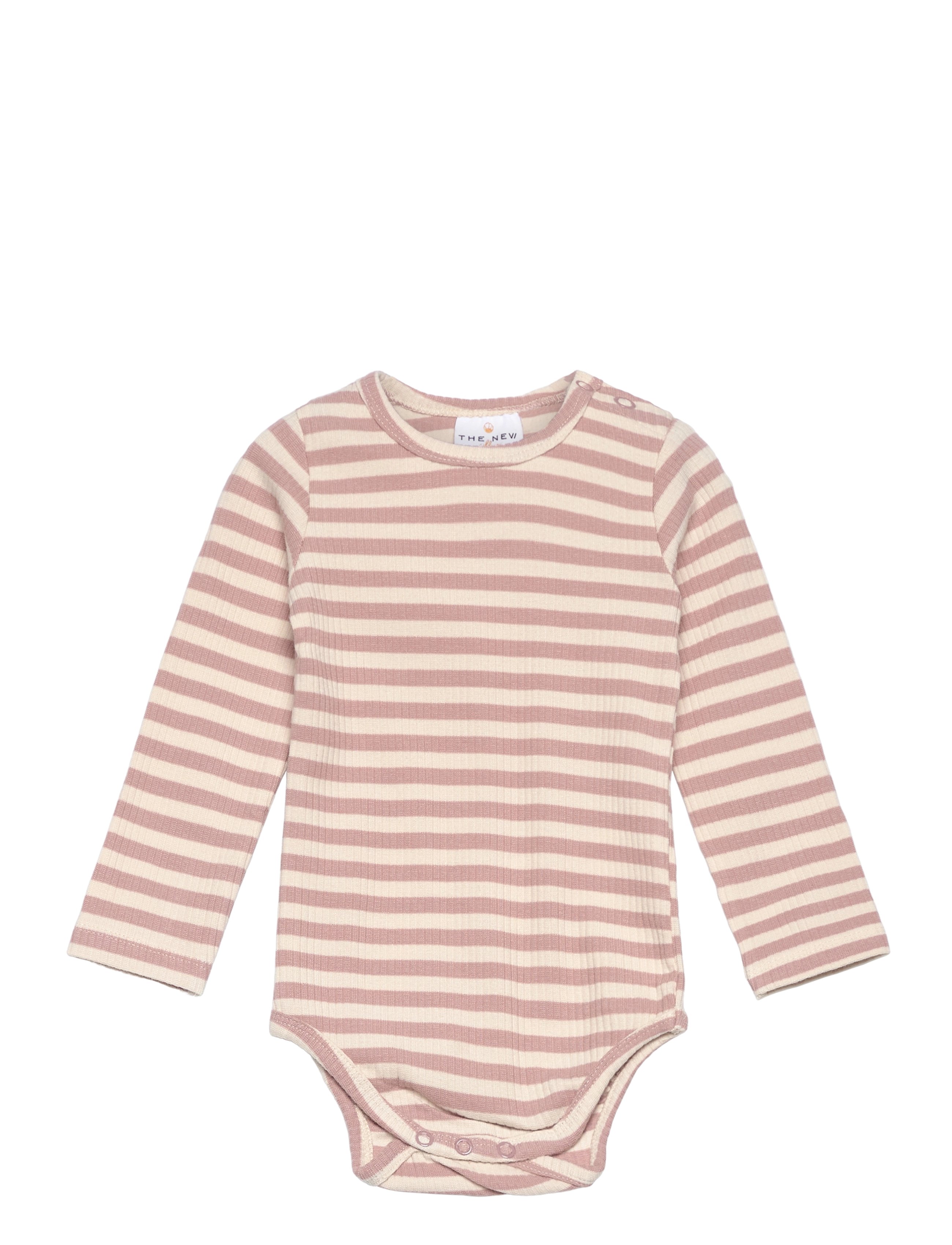 The New TNSBFro Uni L_S Rib Body - App deal - ADOBE ROSE STRIPED / pink/rose