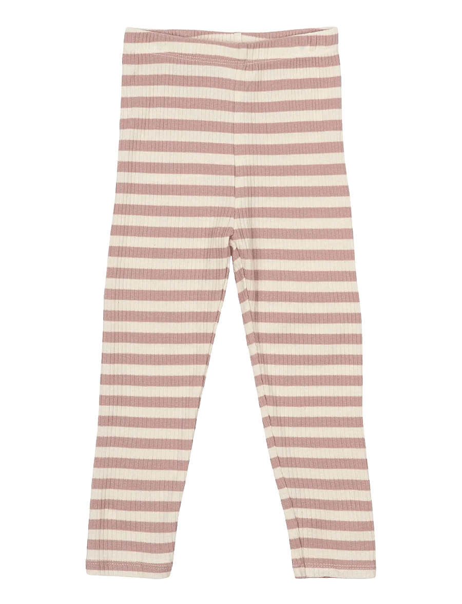 The New - TNSBFro Uni Rib Leggings - leggings - adobe rose striped - 0