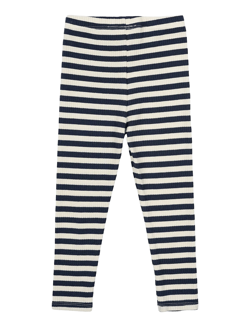 The New - TNSBFro Uni Rib Leggings - retuusid - mood indigo striped - 1
