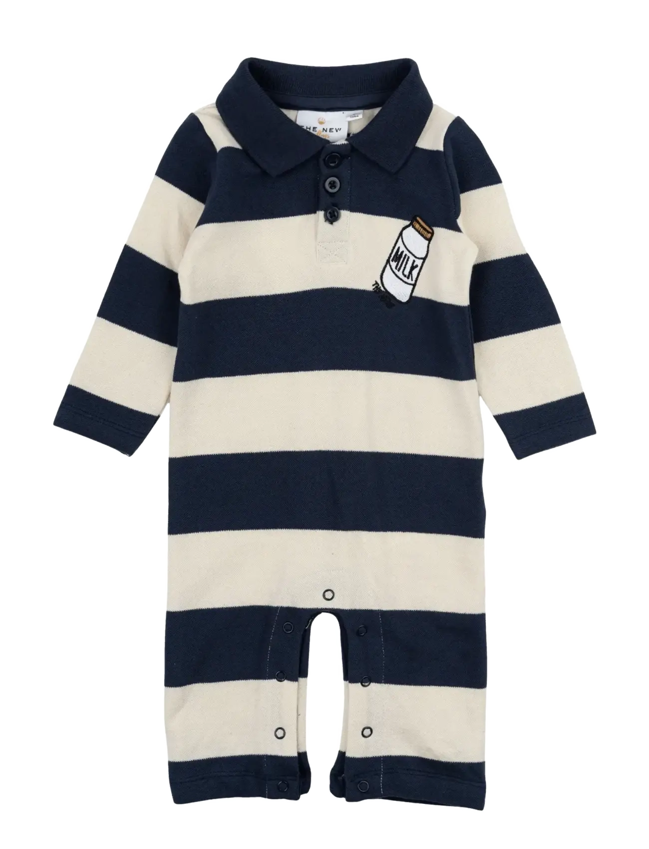 The New TNSBNoah L_S Pique Jumpsuit - Bodies - MOOD INDIGO STRIPED / navy