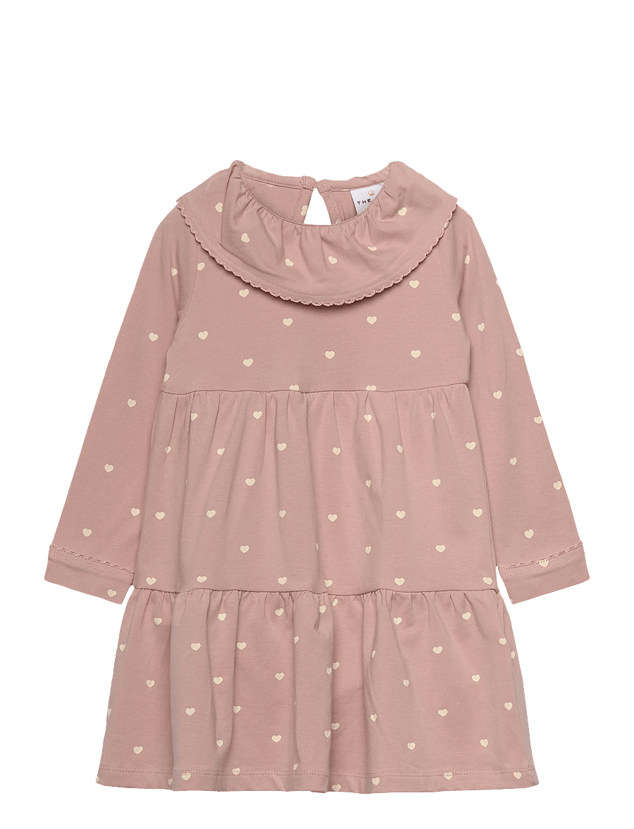 The New - TNSBNova L_S Bodydress - langærmede babykjoler - adobe rose - 0