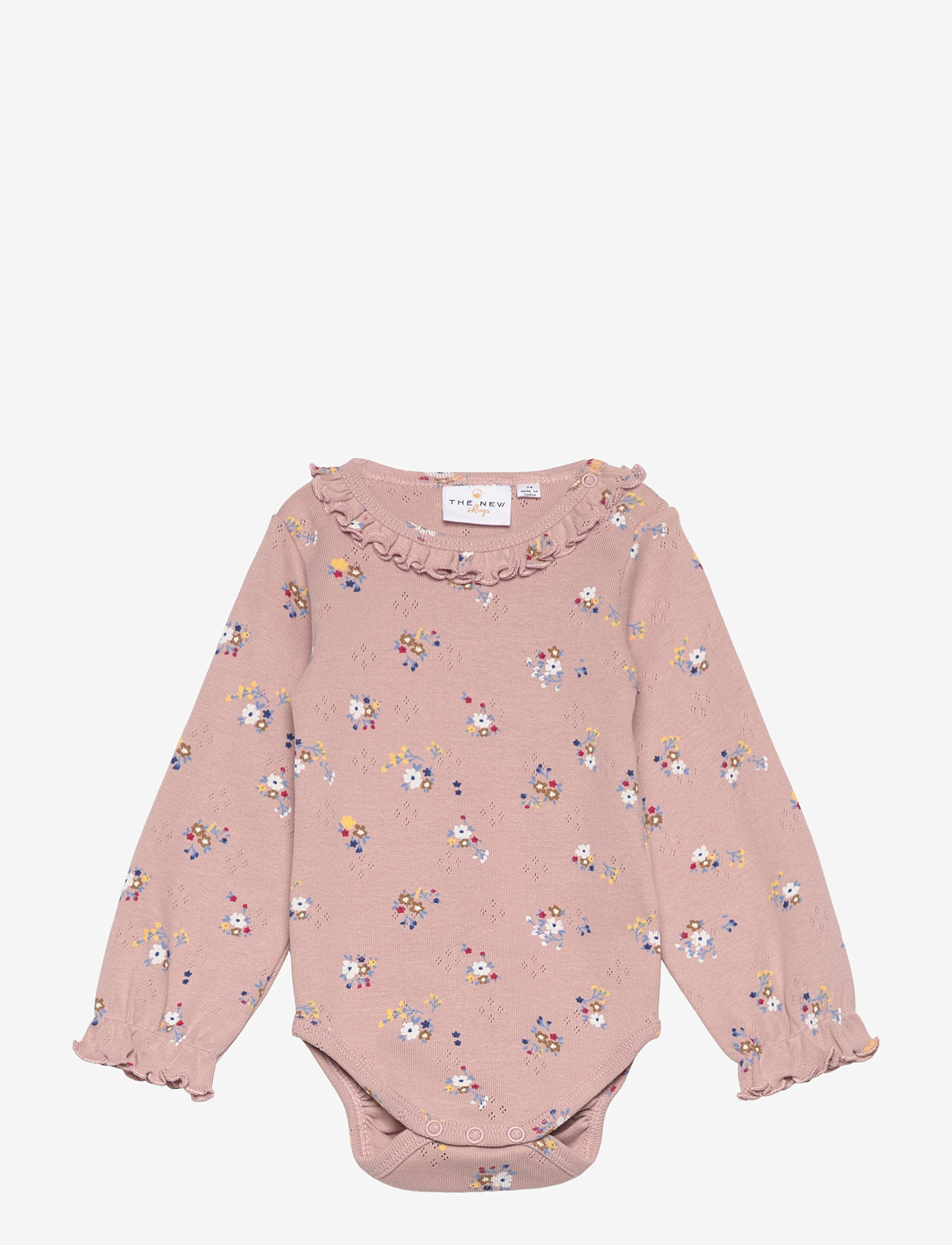 The New - TNSBNicole L_S Pointelle Body - långärmade bodies - adobe rose - 0