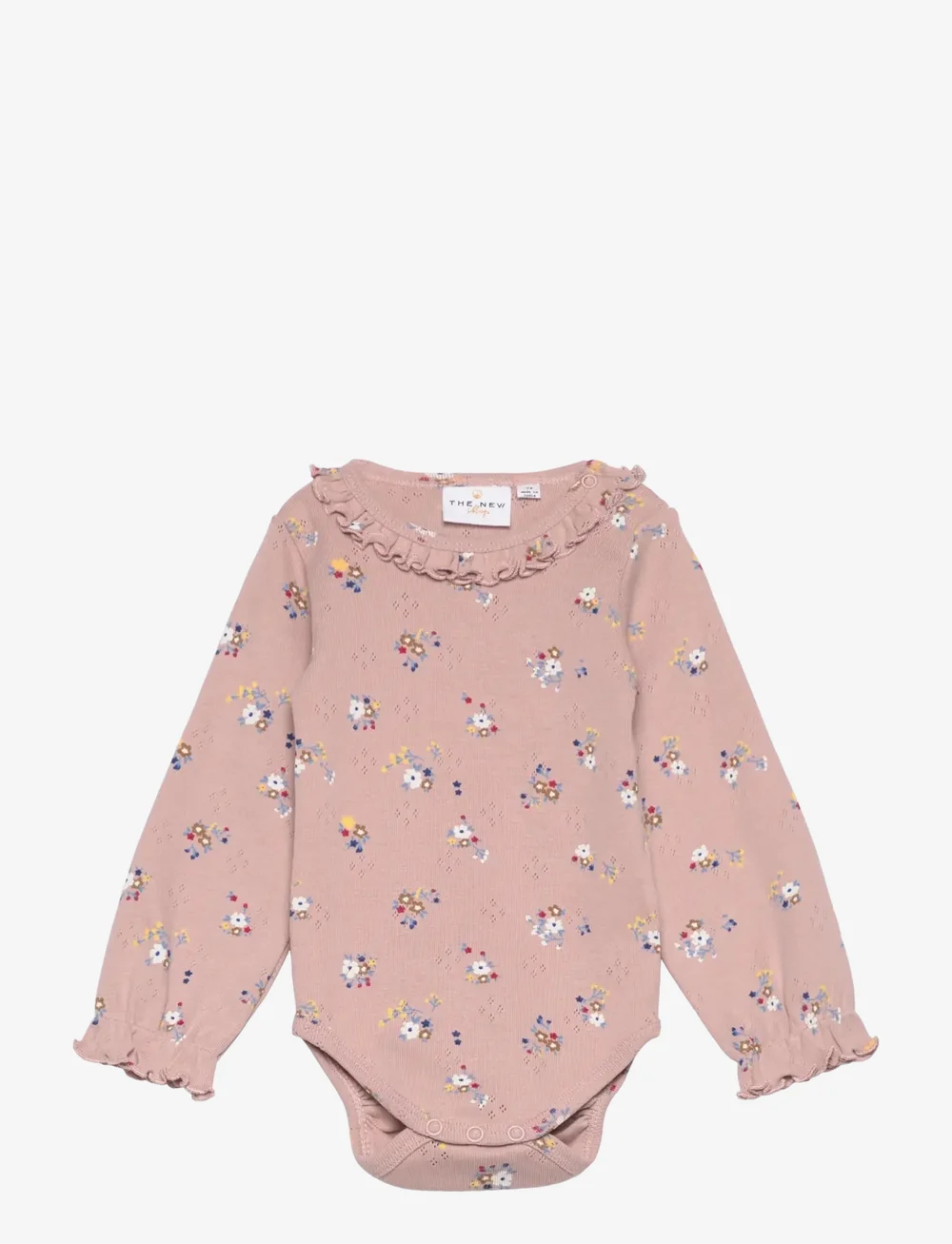 The New - TNSBNicole L_S Pointelle Body - langärmelige bodys - adobe rose - 0