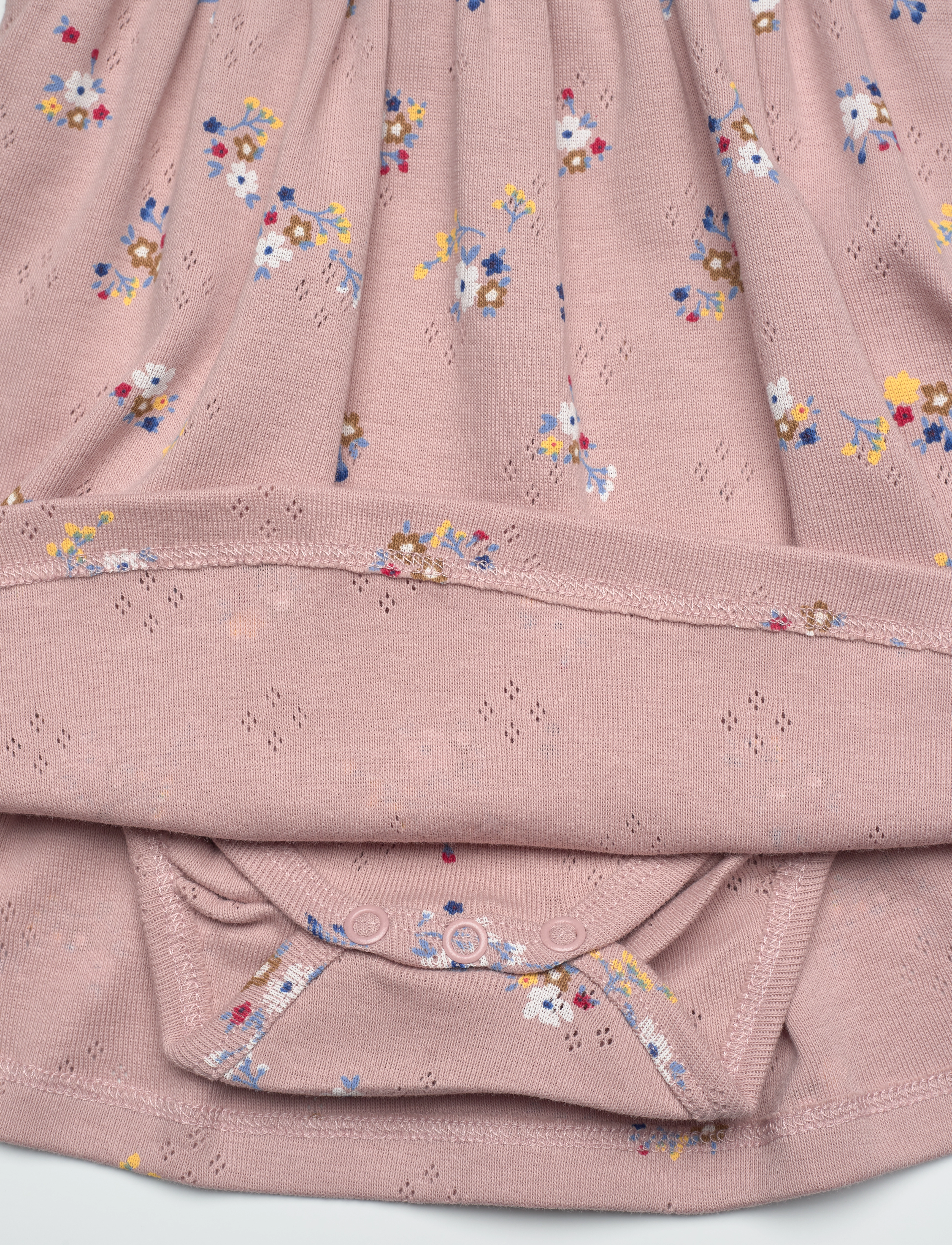 The New - TNSBNicole L_S Pointelle Bodydress - robes pour bébés à manches longues - adobe rose - 2