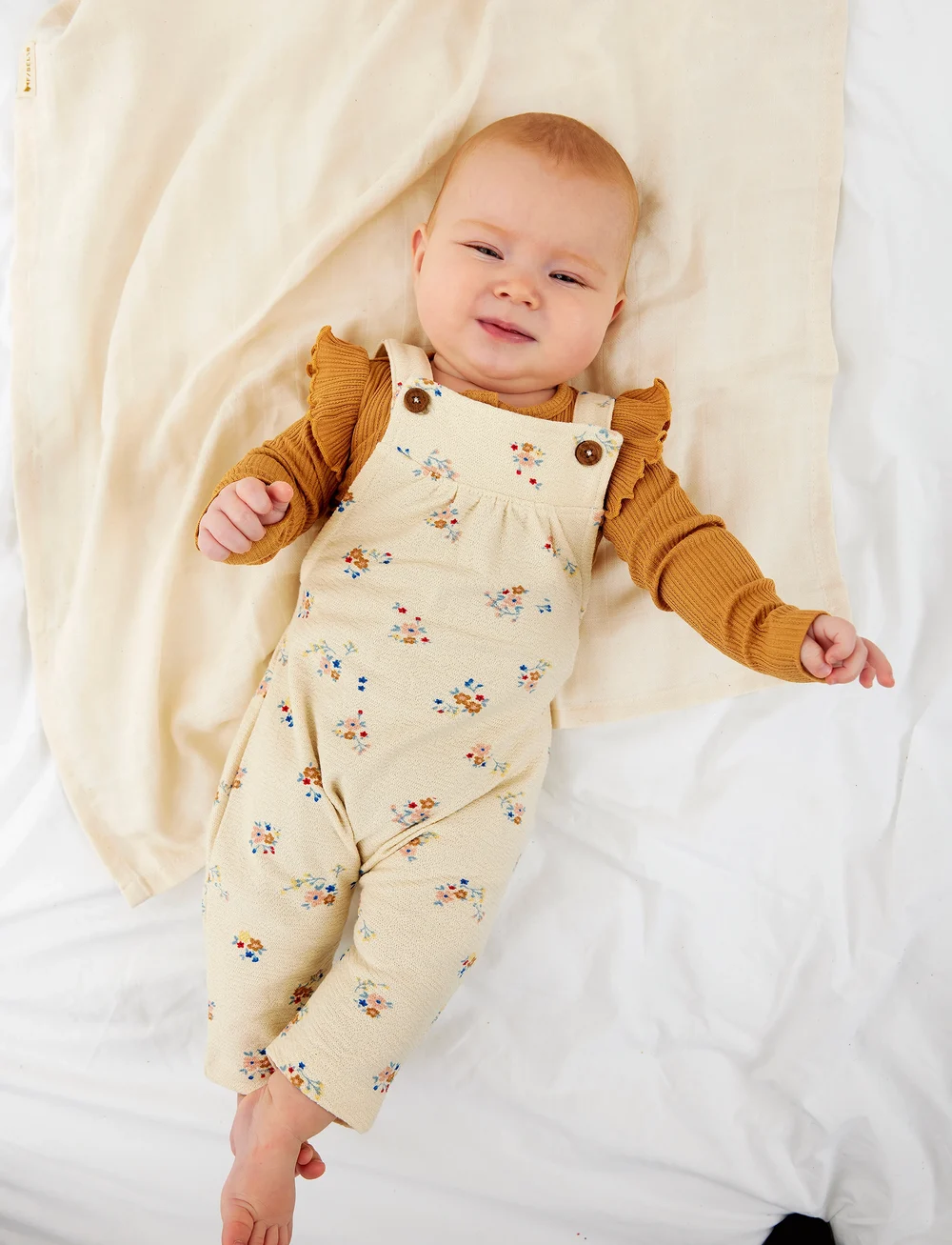 The New - TNSBNaomi Sweat Dungarees - overalls - white swan aop - 0