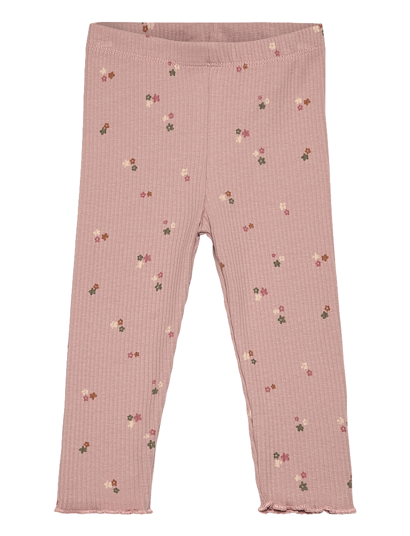 The New - TNSBOdelia Rib Leggings - adobe rose aop - 0