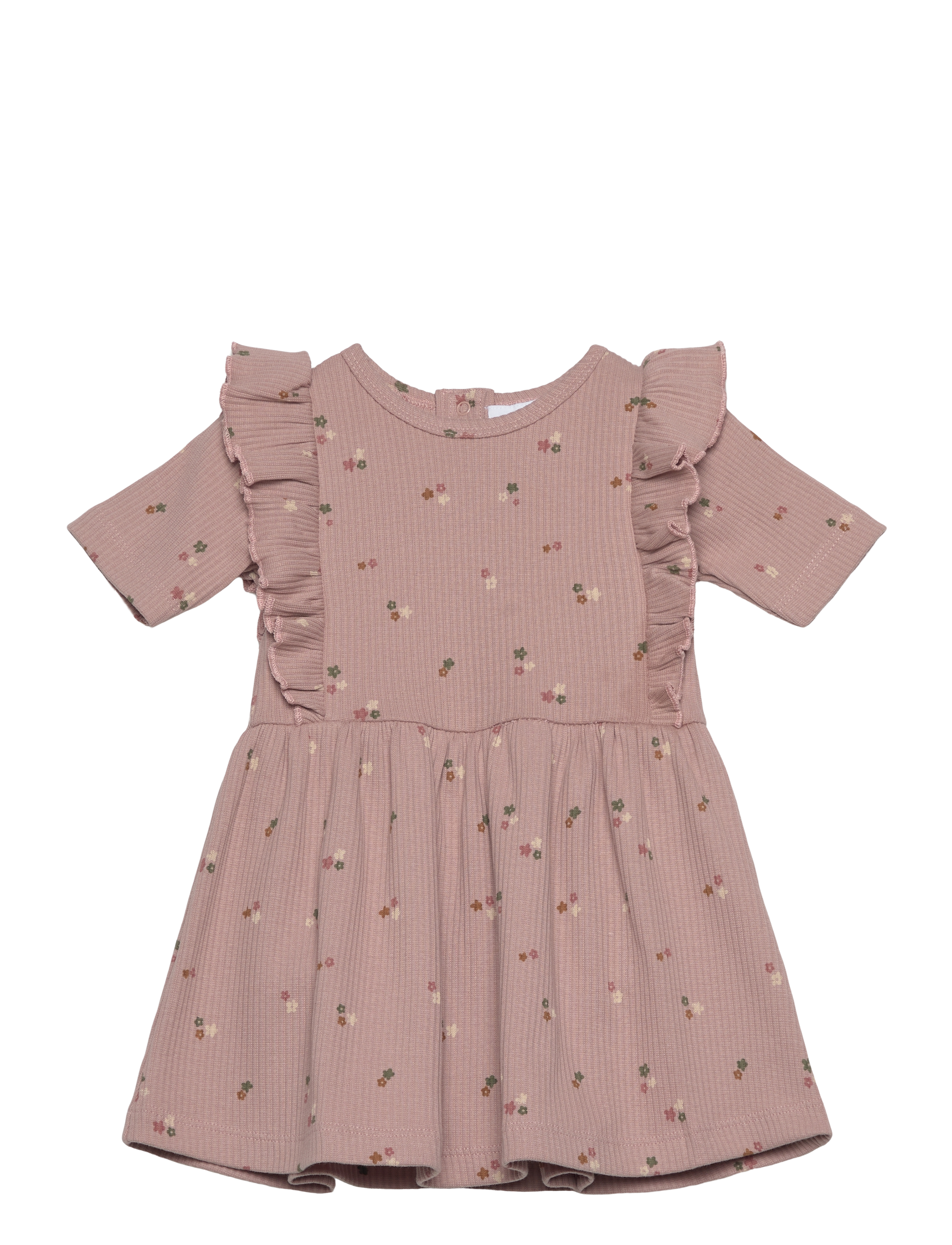 The New TNSBOdelia S_S Rib Bodydress - Riided - ADOBE ROSE AOP / pink/rose