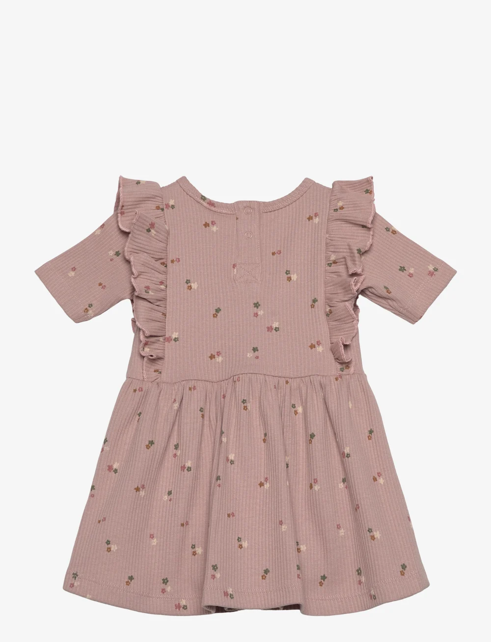 The New - TNSBOdelia S_S Rib Bodydress - kurzärmelige babykleider - adobe rose aop - 1
