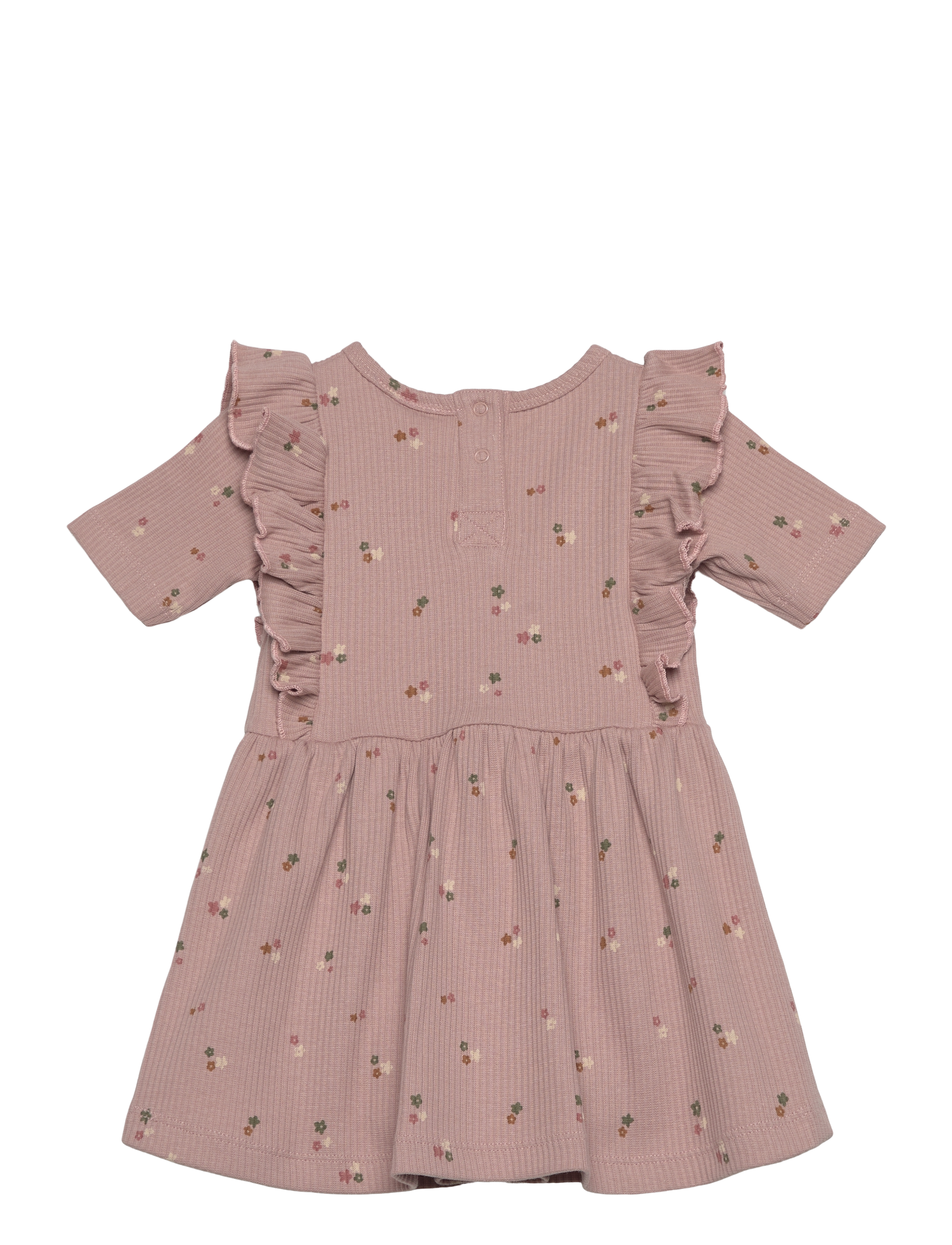 The New - TNSBOdelia S_S Rib Bodydress - kurzärmelige babykleider - adobe rose aop - 1