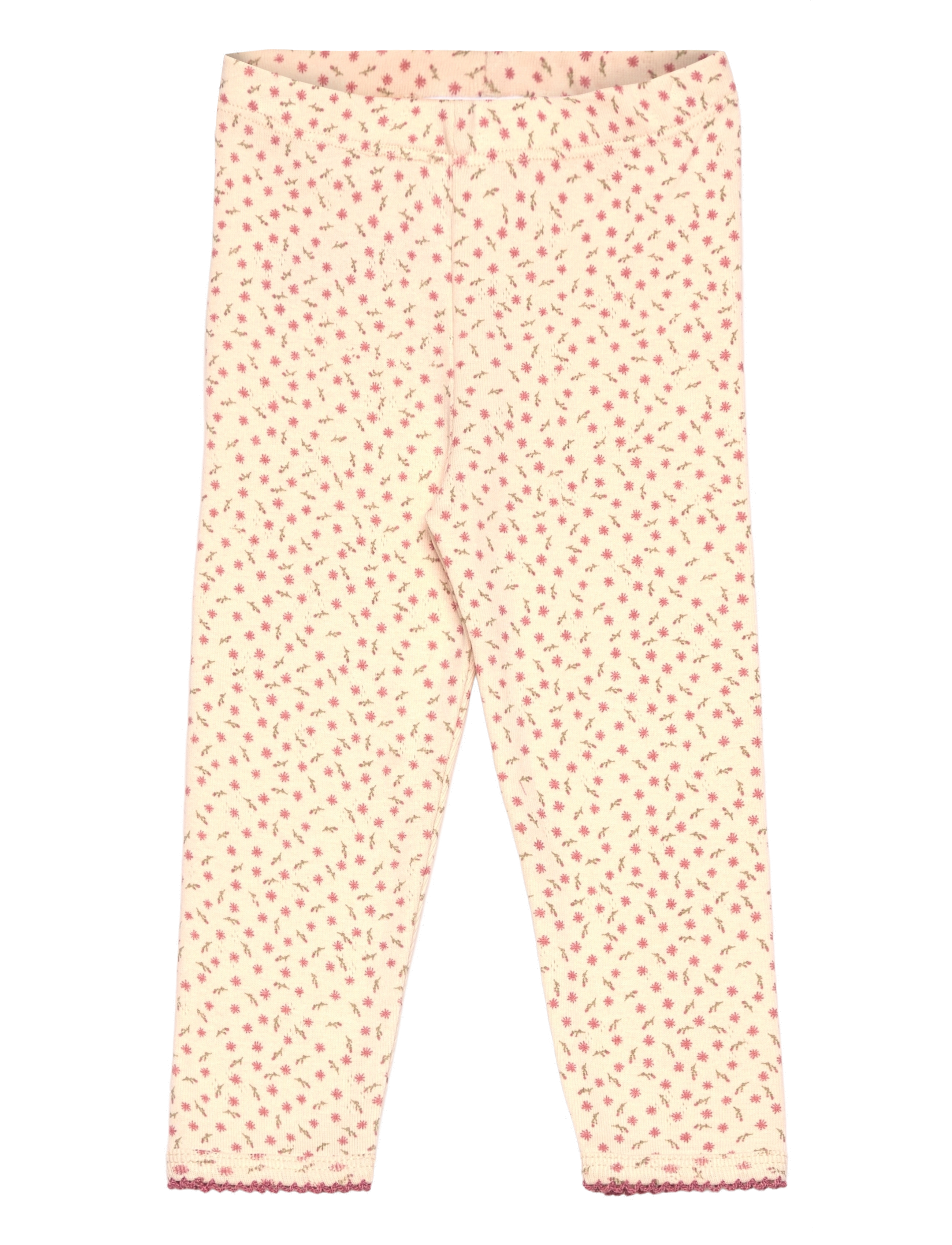 The New - TNSBOdette Pointelle Leggings - retuusid - white swan aop - 0