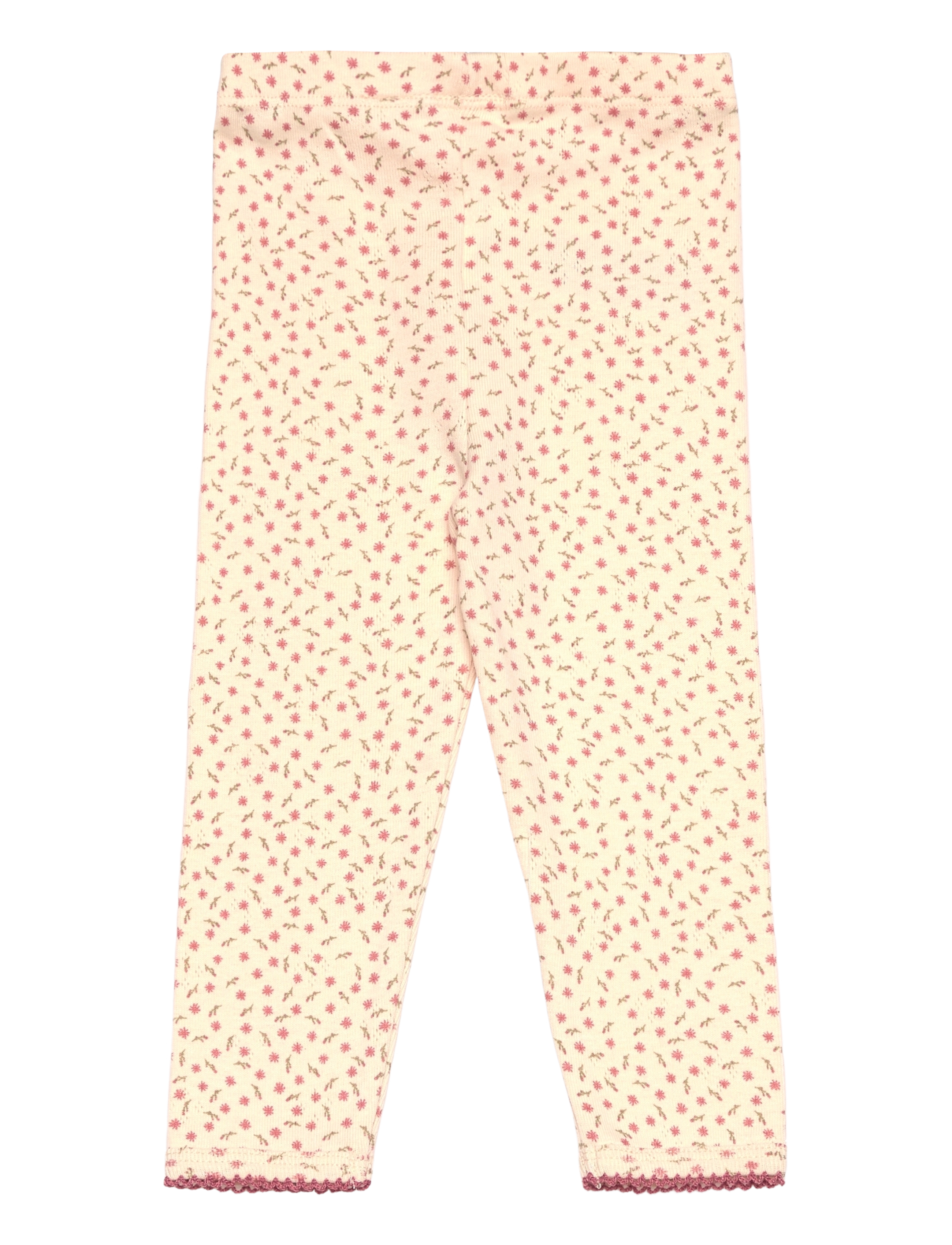 The New - TNSBOdette Pointelle Leggings - retuusid - white swan aop - 1