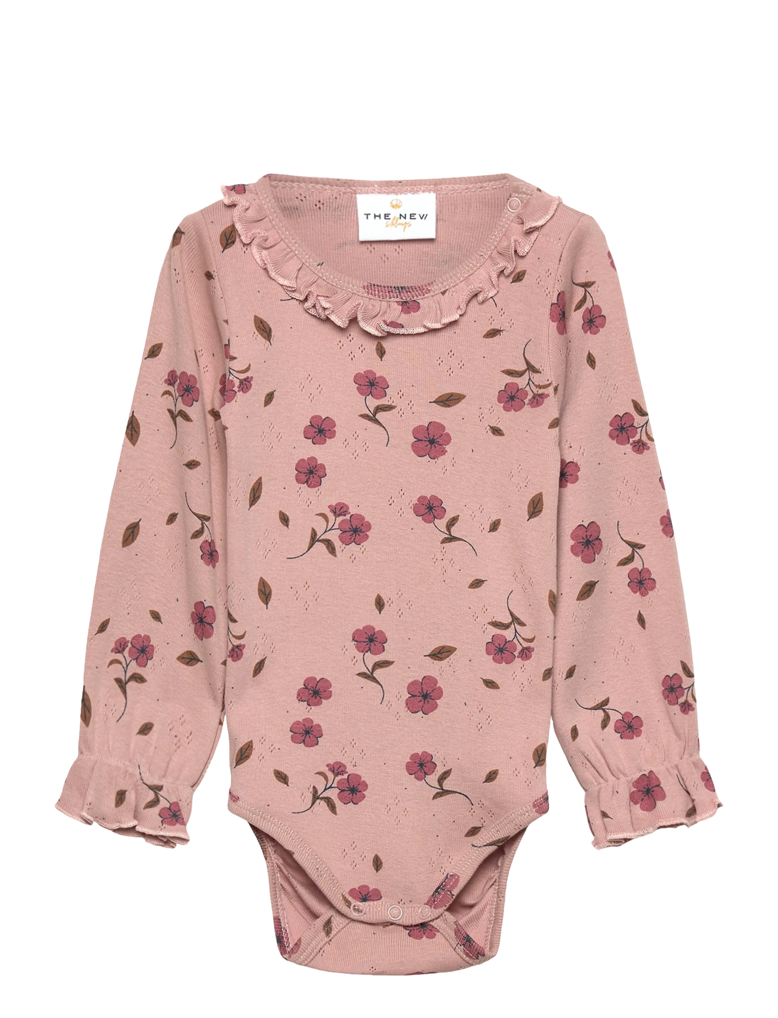 The New TNSBPicole L_S Pointelle Body - 4 for 3 - ADOBE ROSE AOP / pink/rose