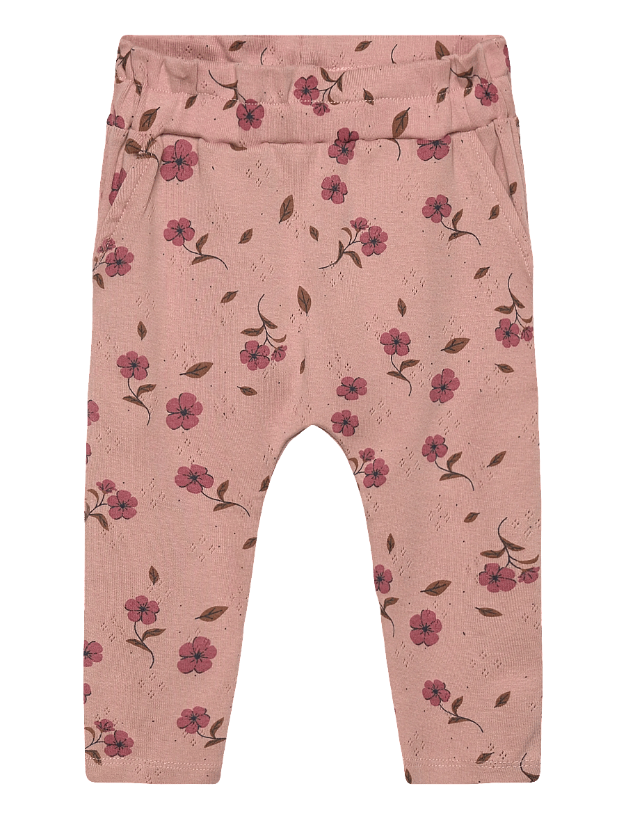 The New - TNSBPicole Pointelle Pants - byxor - adobe rose aop - 0
