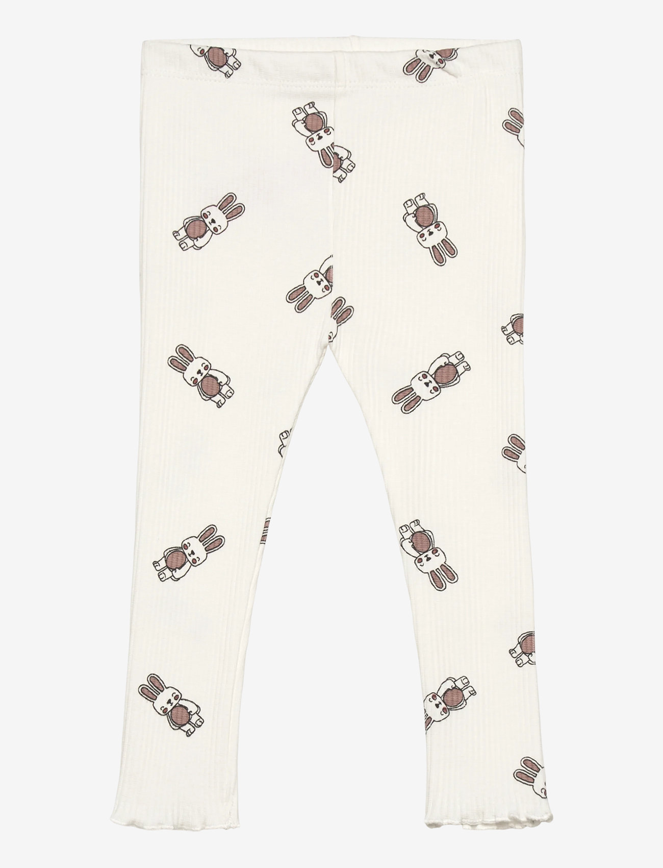 The New - TNSBPippa Rib Leggings - leggings - cloud dancer aop - 0