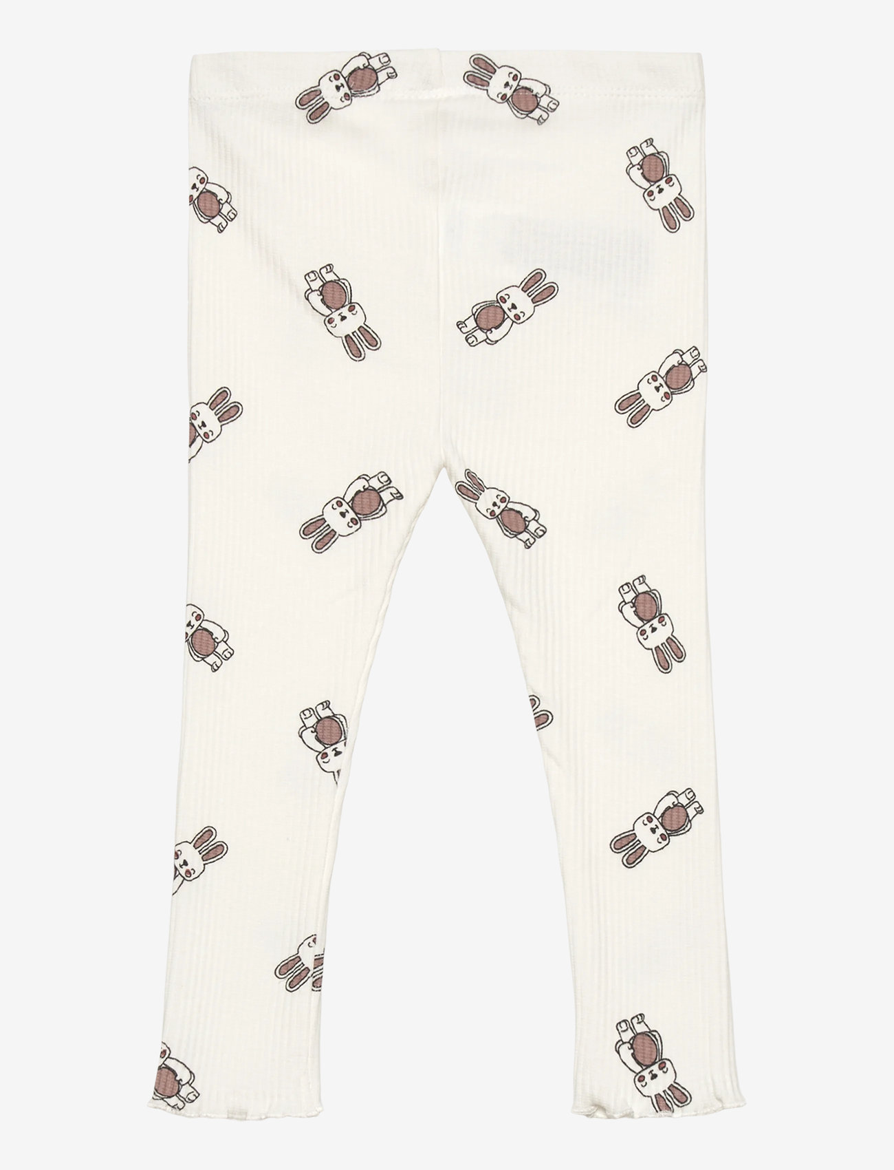 The New - TNSBPippa Rib Leggings - leggings - cloud dancer aop - 1