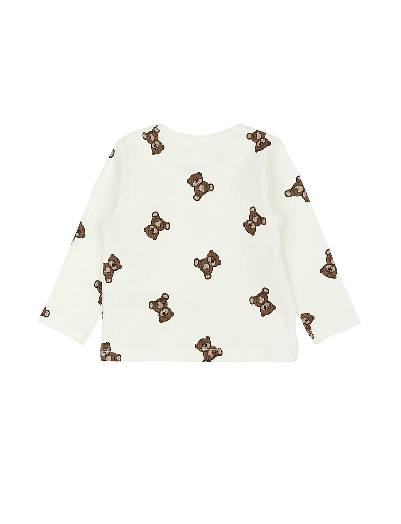 The New - TNSBPaulo L_S Rib Tee - langärmelig - cloud dancer aop - 2