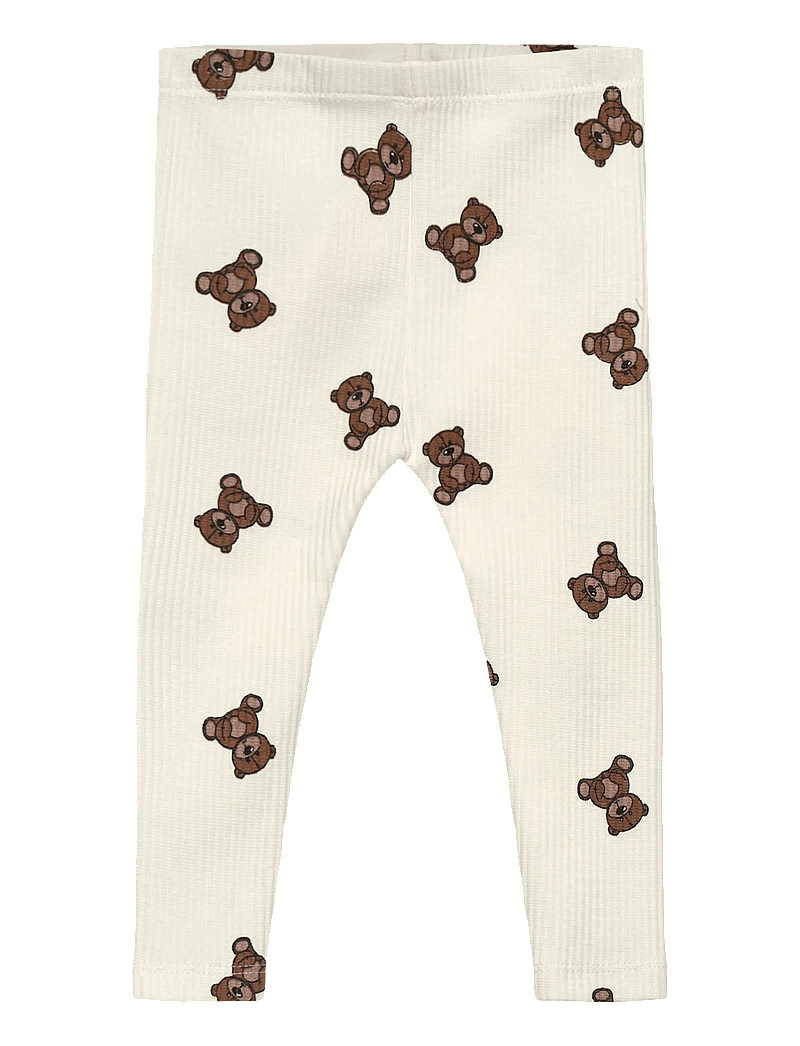 The New - TNSBPaulo Rib Leggings - cloud dancer aop - 0