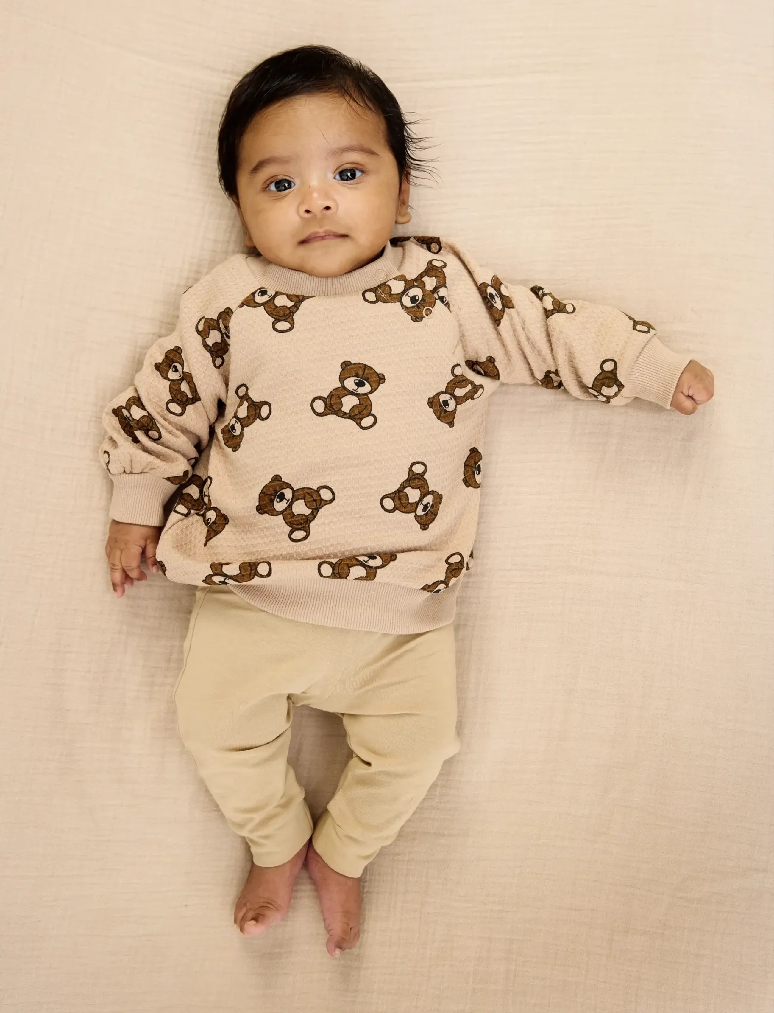 The New TNSBPrimo Waffle Sweatshirt - Overdeler - HUMUS AOP / beige