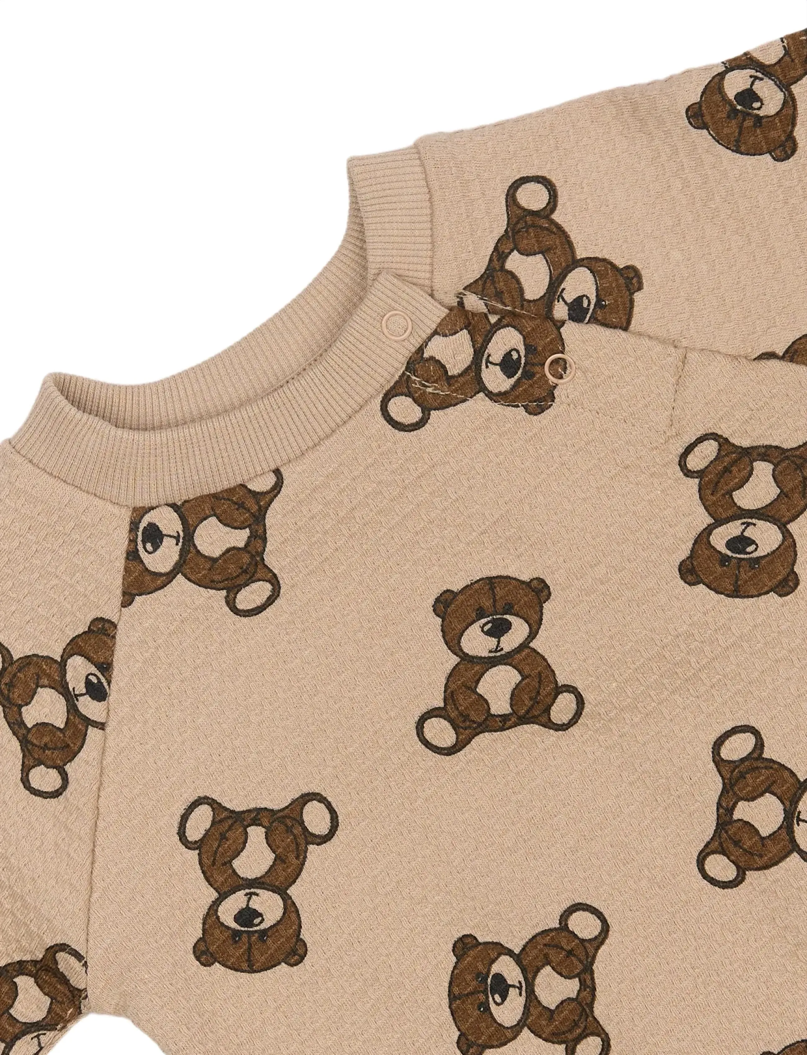 The New - TNSBPrimo Waffle Sweatshirt - humus aop - 5