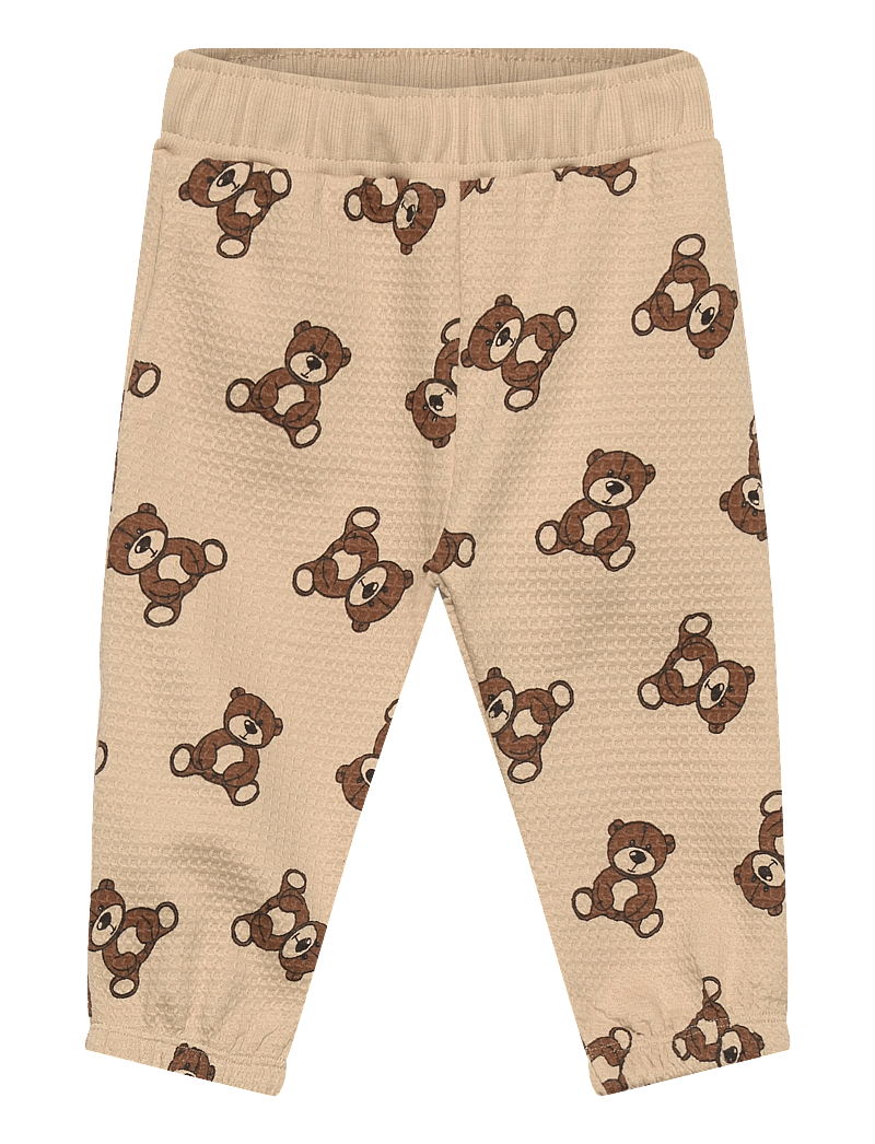 The New - TNSBPrimo Waffle Pants - dressipüksid - humus aop - 0