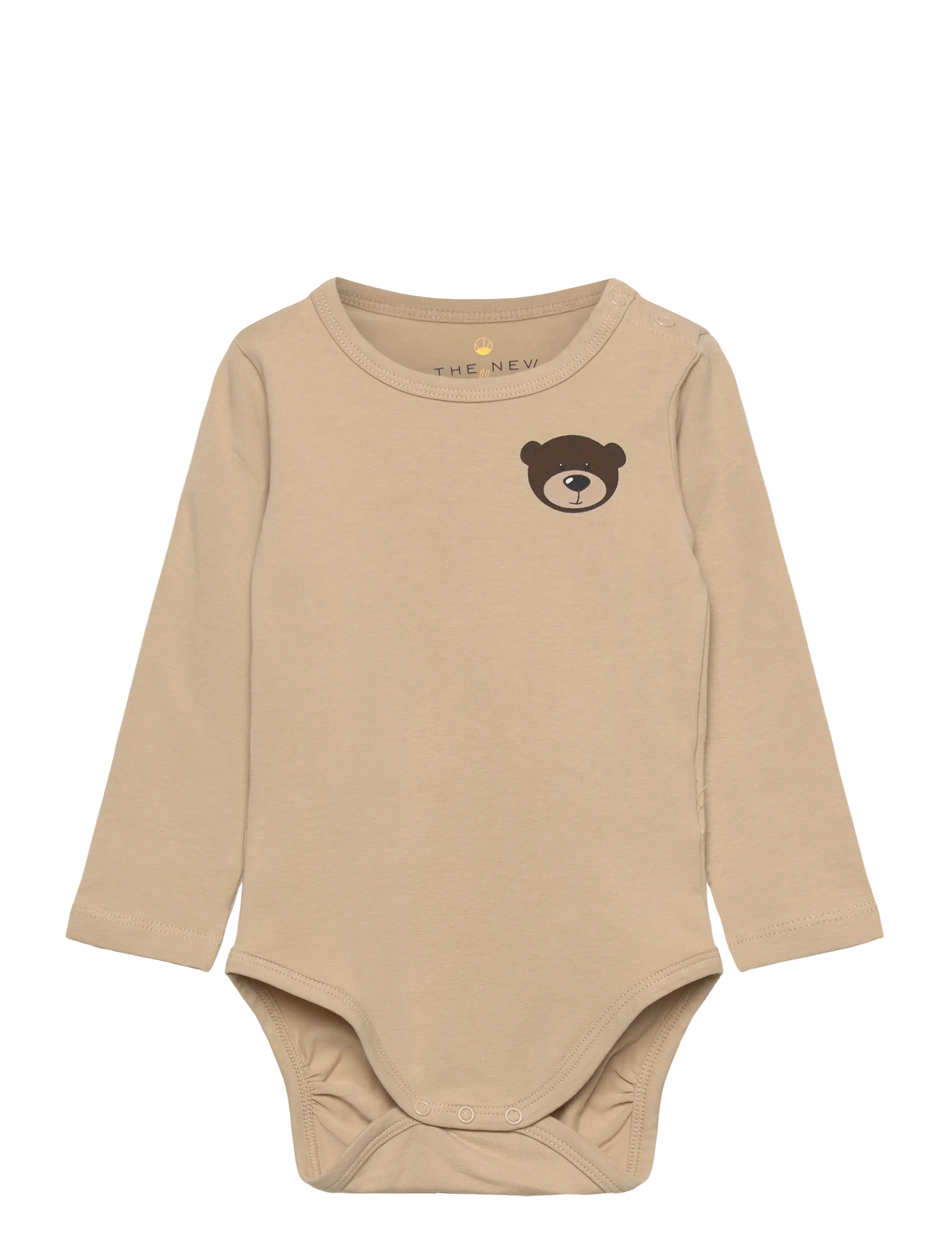 The New Tnsbpaxton L_S Body, 62, Beige, Bodysuits > Langærmede Bodysuits, Børn