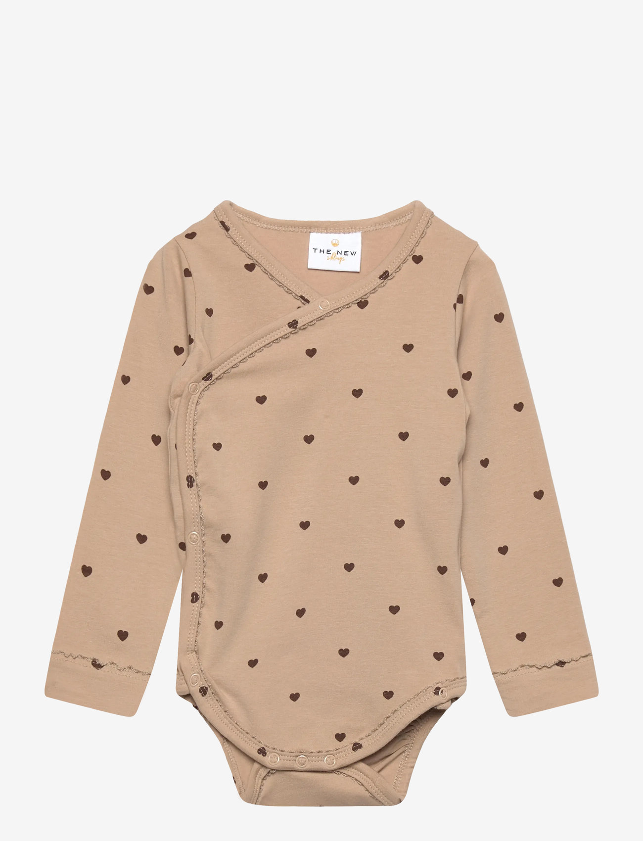 The New - TNSBNova L_S Wrap Body - hõlmikbodi - humus aop - 0