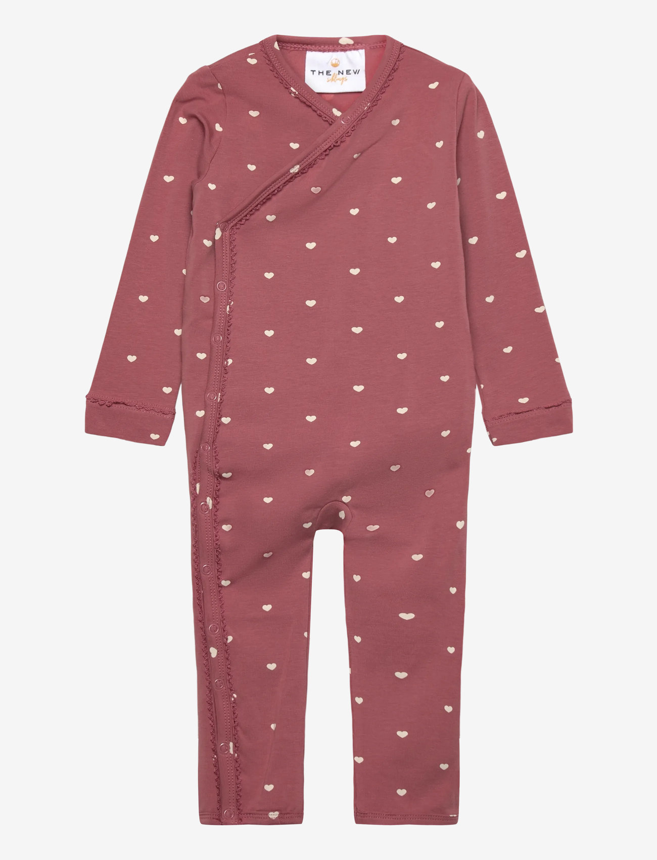 The New - TNSBNova L_S Wrap Jumpsuit - pikkade varrukatega - withered rose aop - 0