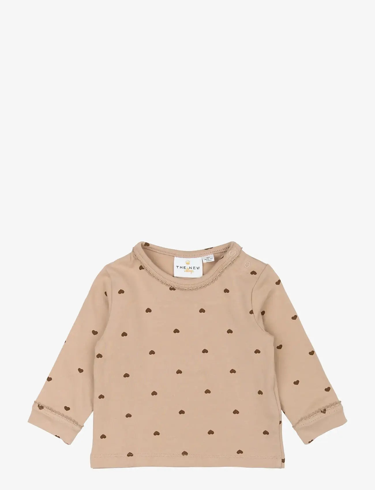 The New - TNSBNova L_S Tee - langærmede t-shirts - humus aop - 0